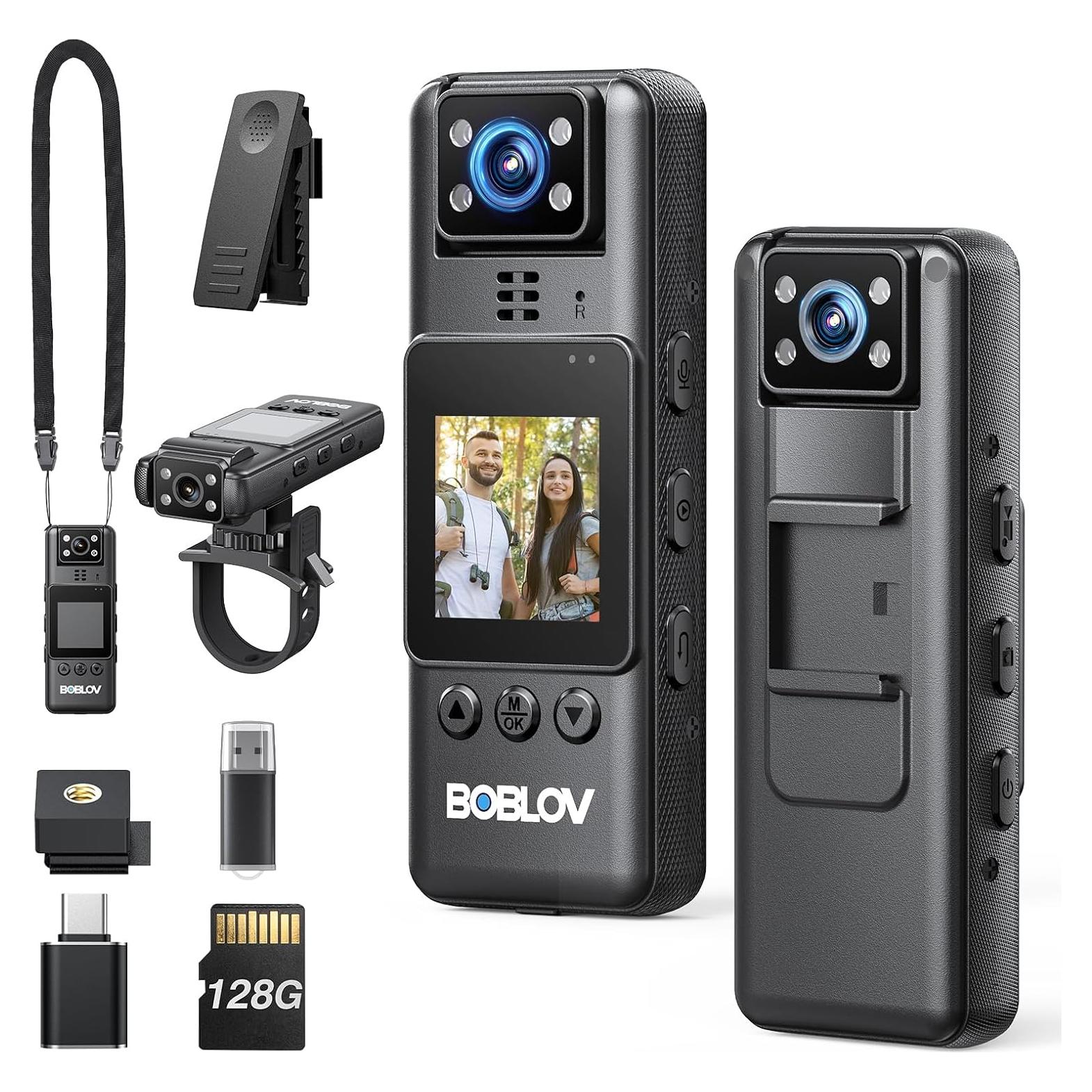 Cámara Corporal BOBLOV A23 128GB con Visión Nocturna