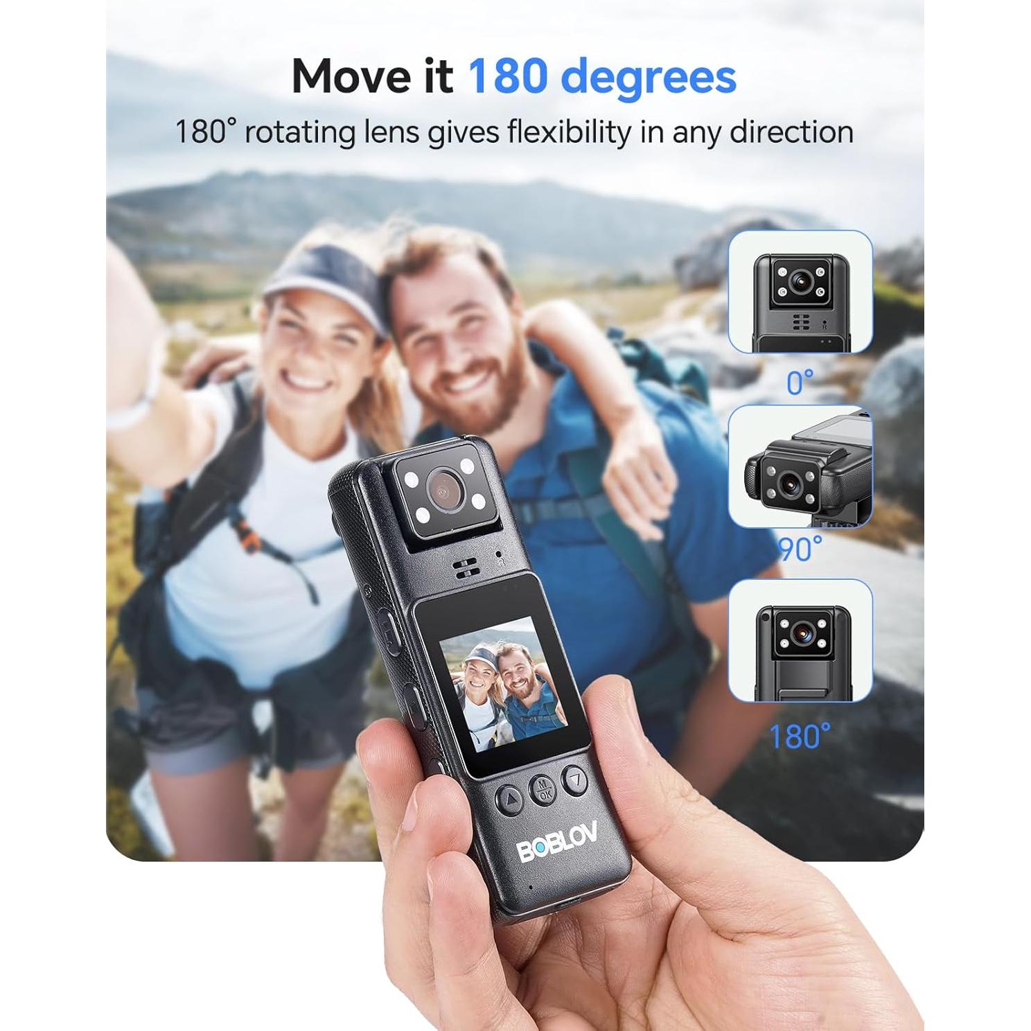 Cámara Corporal BOBLOV A23 128GB con Visión Nocturna