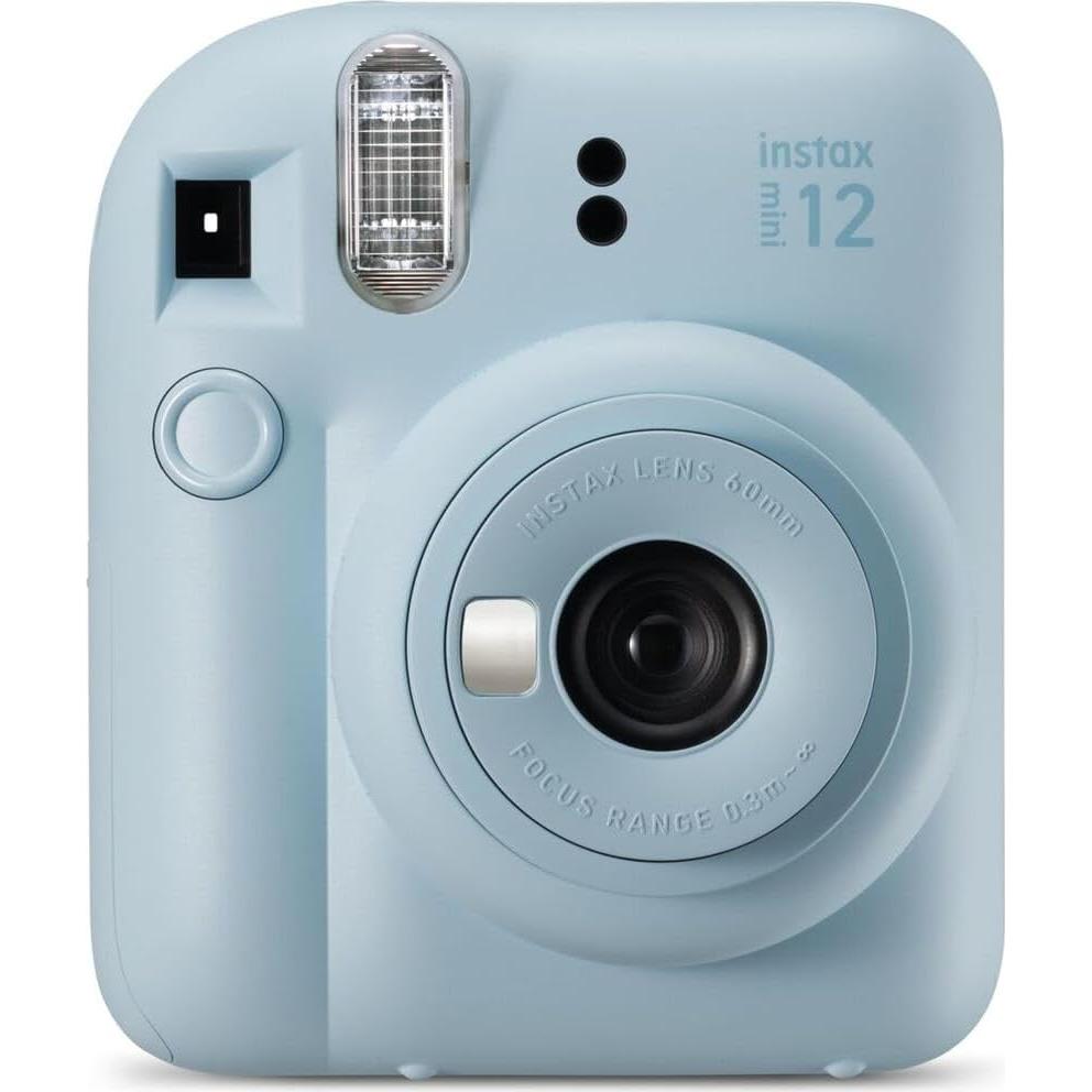 Cámara Instantánea FUJIFILM INSTAX Mini 12 Azul Pastel Kit 10 Pzs