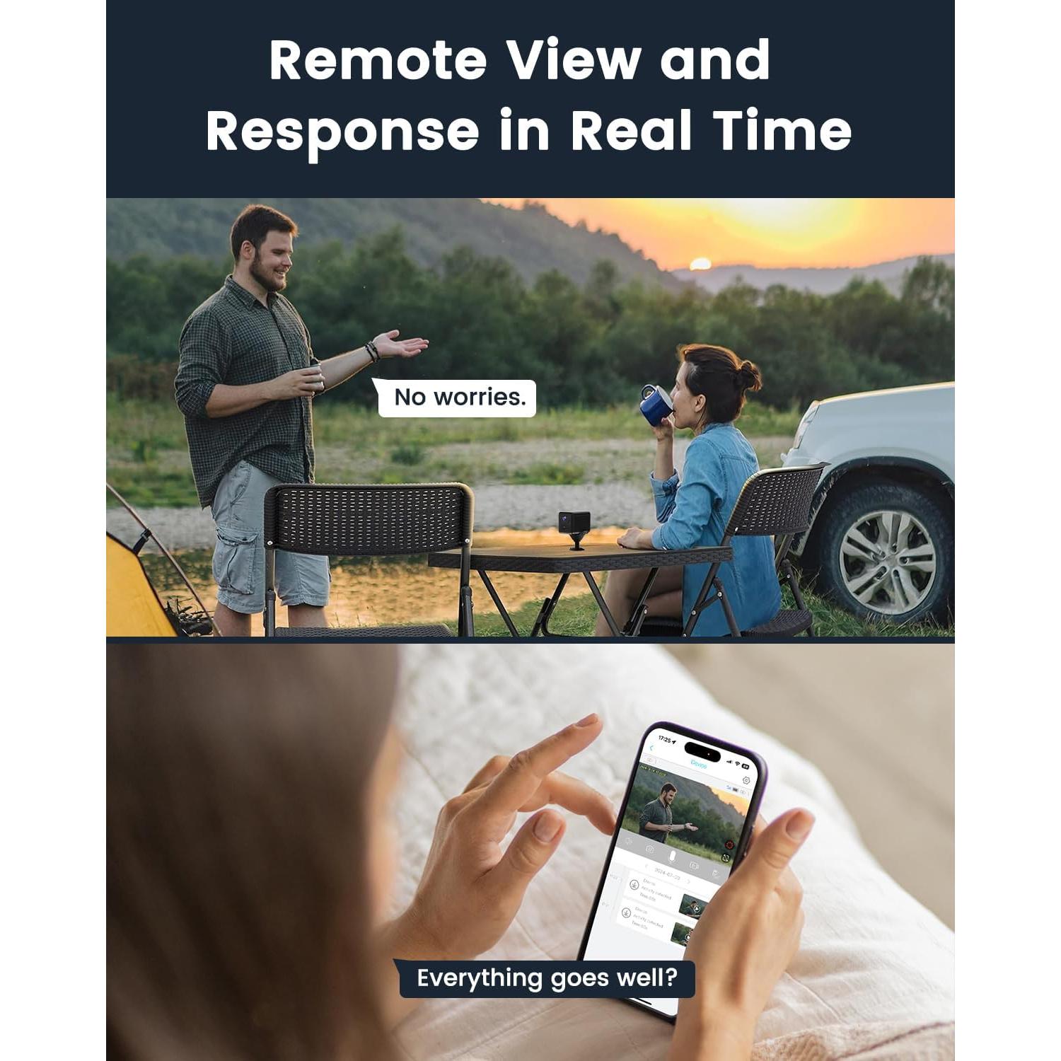 Cámara de Seguridad Bextgoo 4G LTE HD 5200mAh 160°