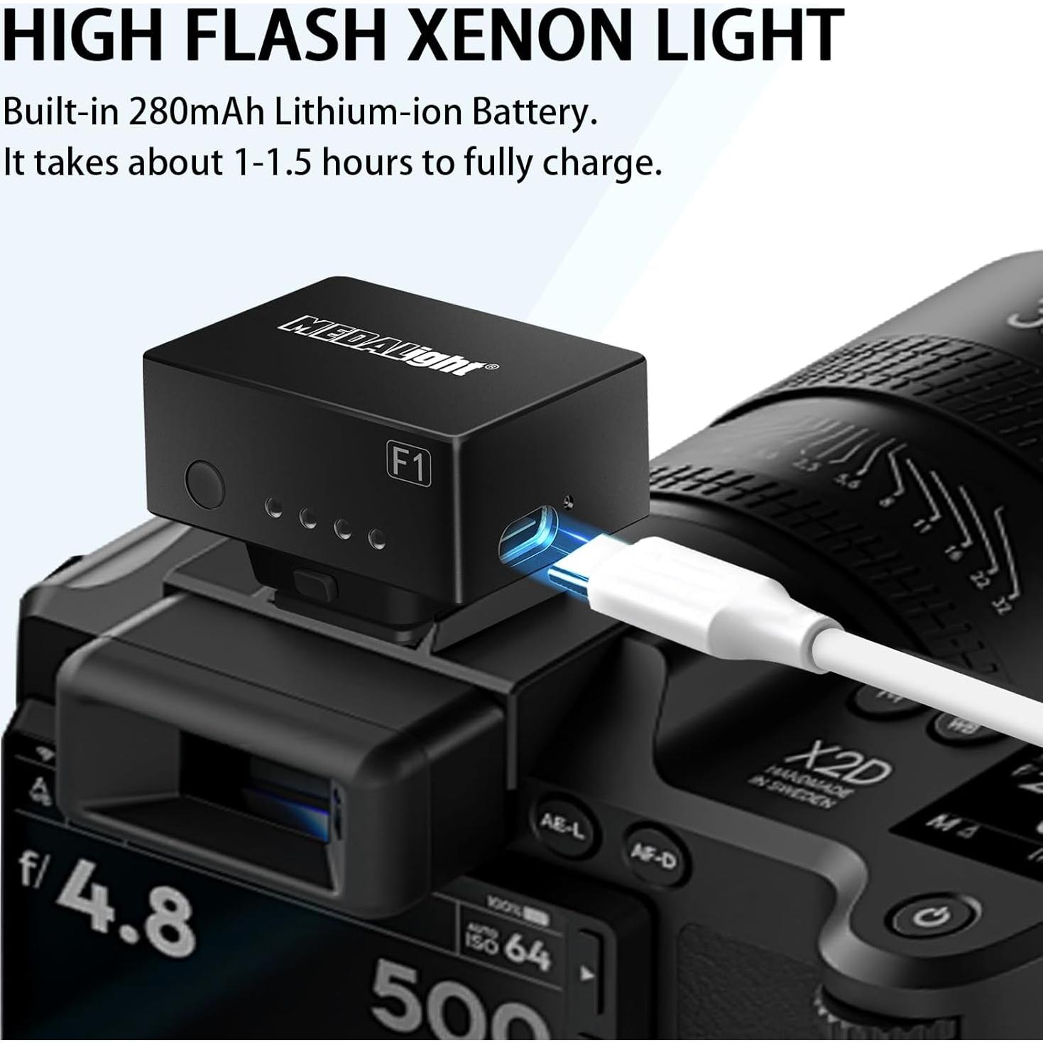 Flash Mini F1 MEDALIGHT para Cámaras Ricoh/Nikon/Canon