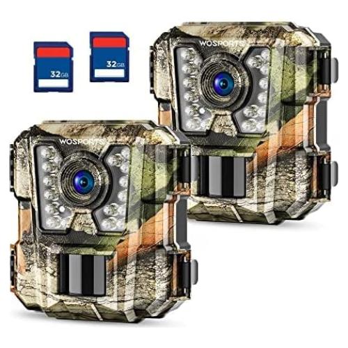 Cámara de sendero WOSPORTS 24MP 1080P HD 2 paquetes
