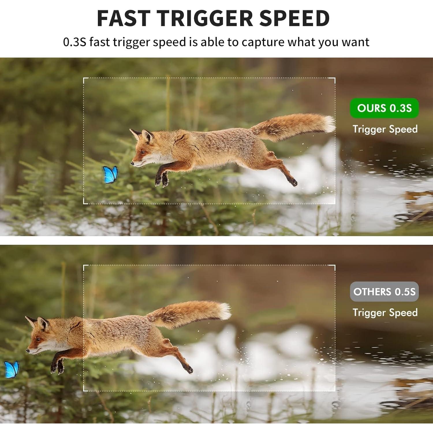 Cámara de sendero WOSPORTS 24MP 1080P HD 2 paquetes