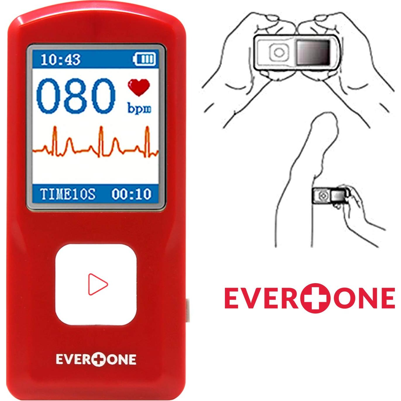 Monitor ECG/EKG Bluetooth EverOne EVOPM10, App iOS/Android