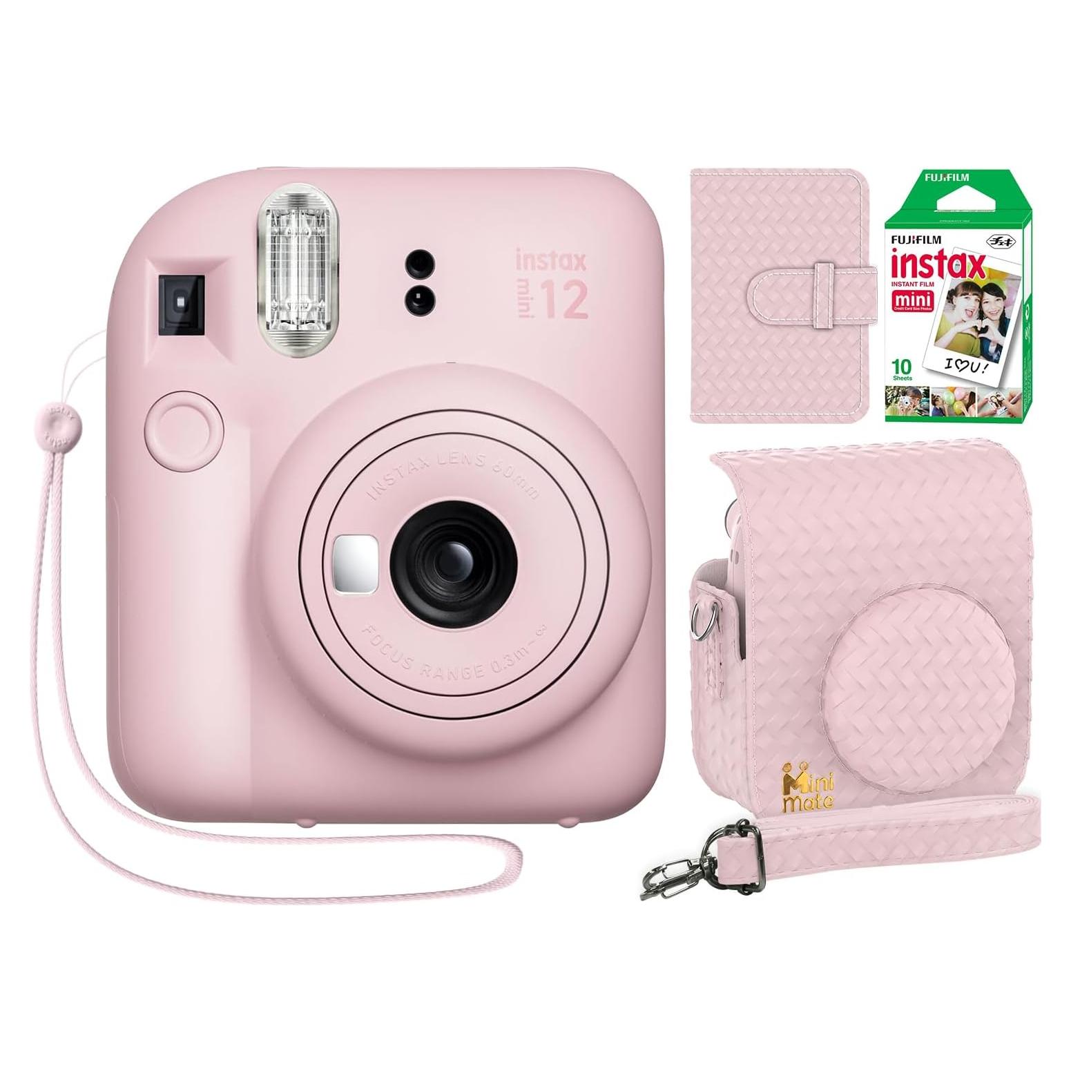 Cámara Instantánea Fujifilm Instax Mini 12 Rosa + 10 Películas