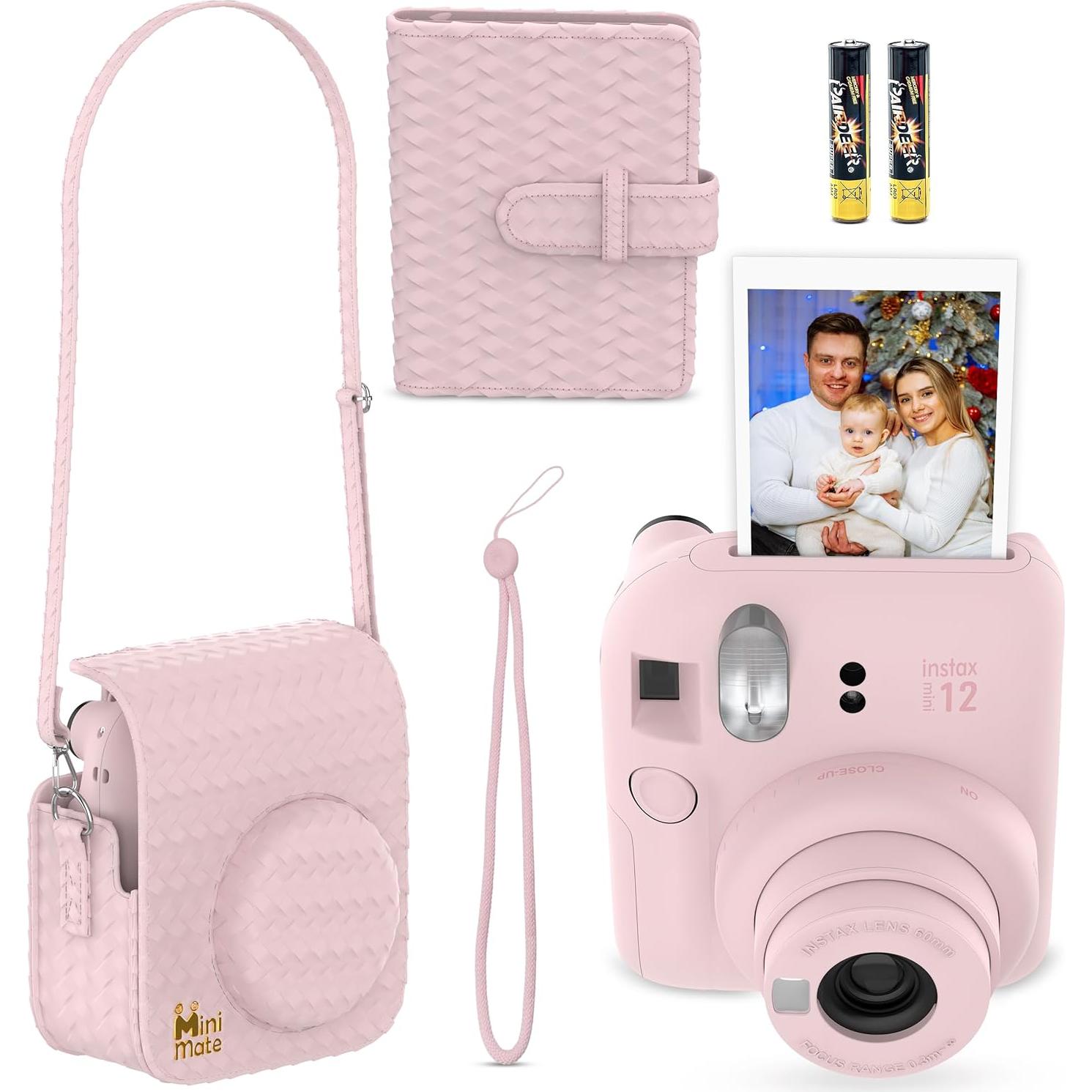 Cámara Instantánea Fujifilm Instax Mini 12 Rosa + 10 Películas
