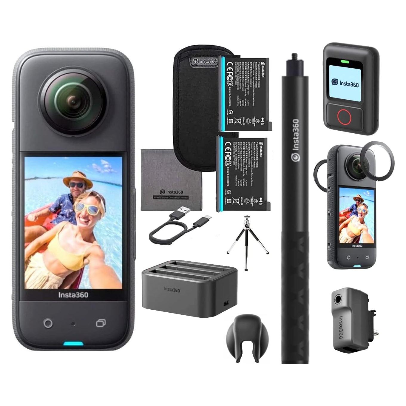 Cámara de Acción Insta360 X3 72MP 5.7K Impermeable AI