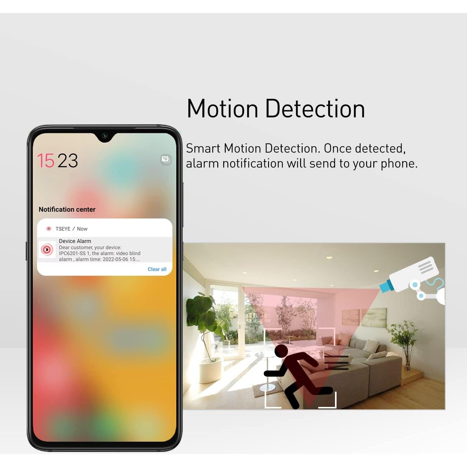 Cámara IP Mini POE 5MP REVODATA Lente Ojo de Pez 180°