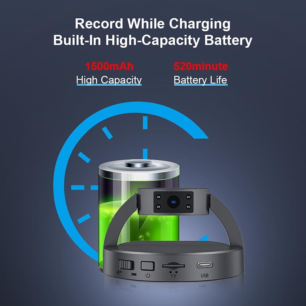 Cámara de Video Full HD 1080P OVEHEL 64GB con Visión Nocturna