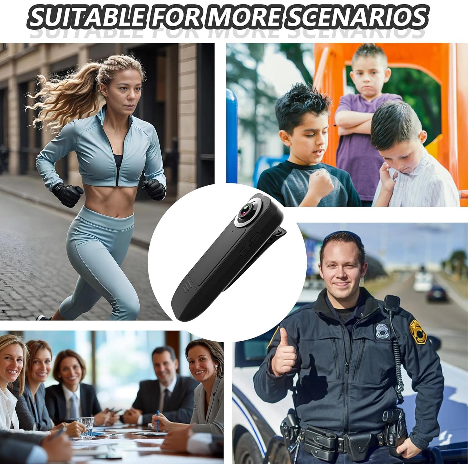 Mini Cámara Corporal 1080P Eastfatkun con 64GB y Batería