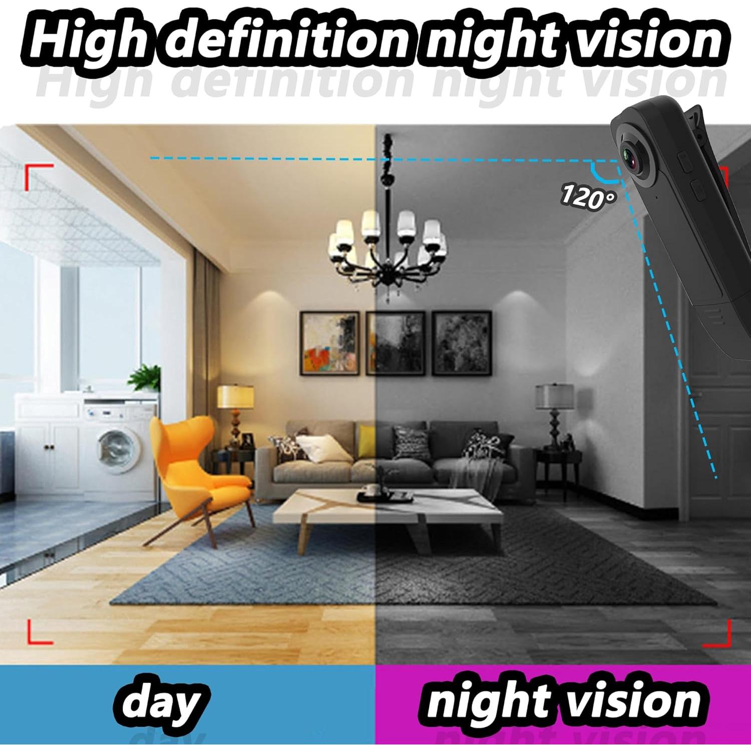 Mini Cámara Corporal 1080P Eastfatkun con 64GB y Batería