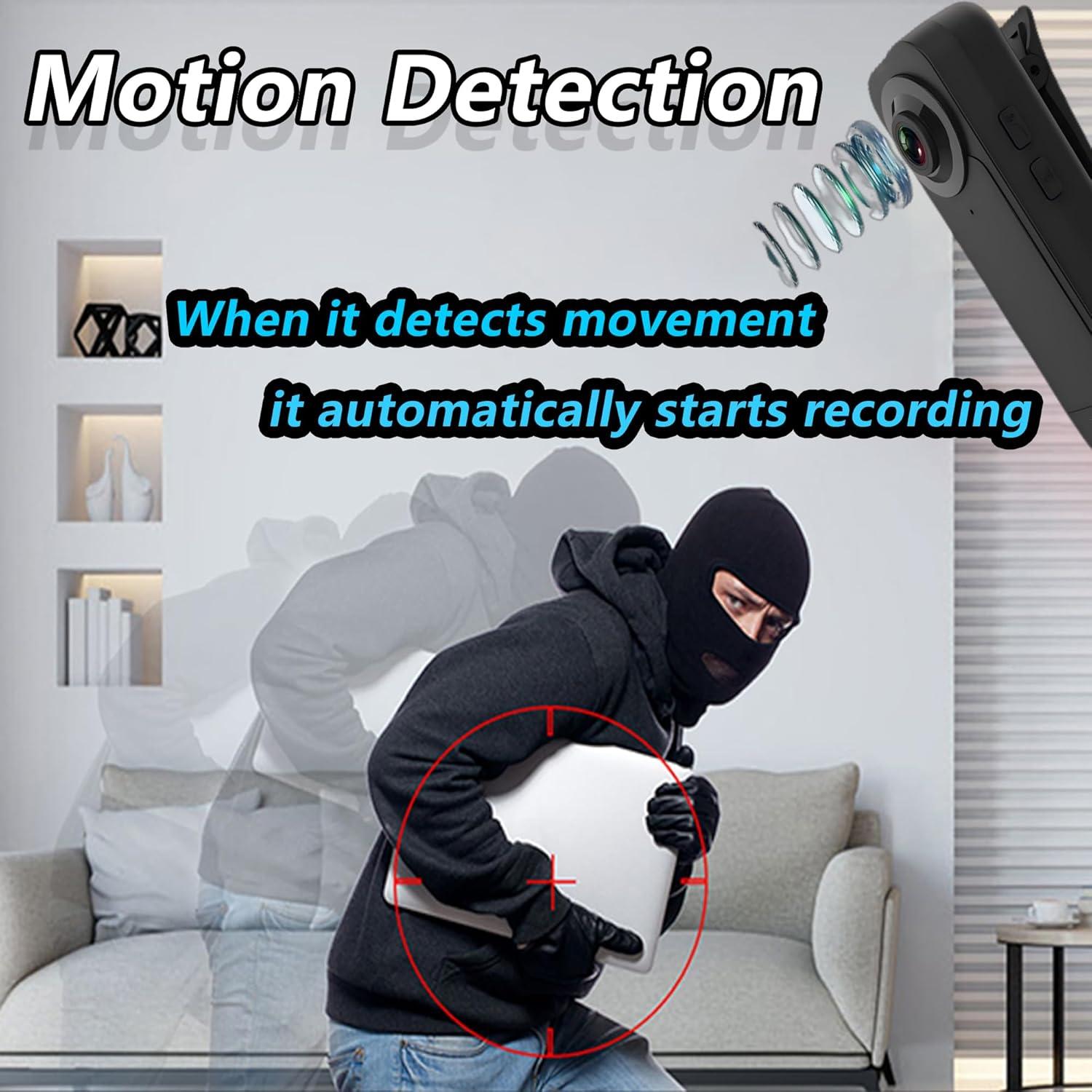 Mini Cámara Corporal 1080P Eastfatkun con 64GB y Batería