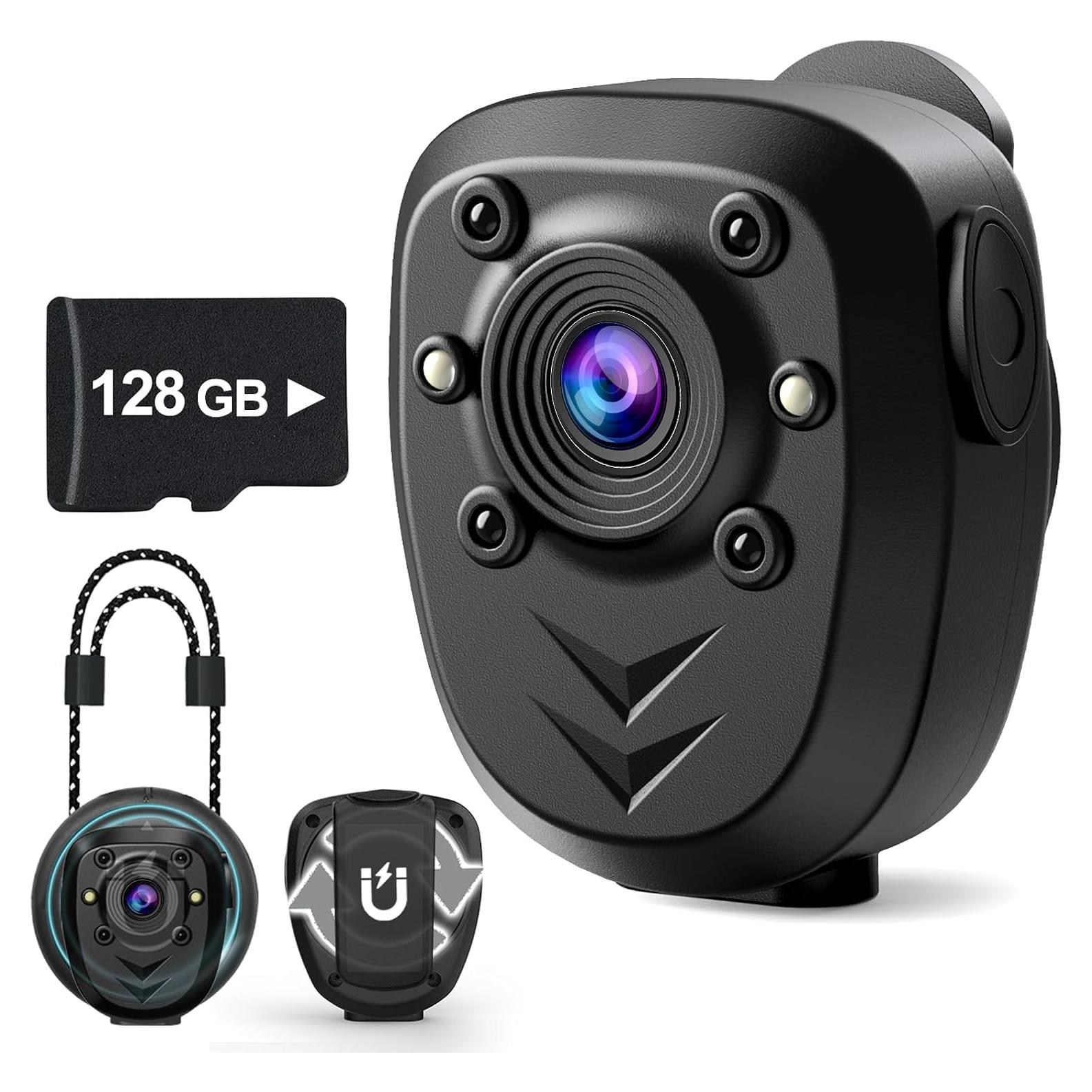 Cámara Corporal 850-FA Ksadbossbo HD 1080P 128GB con IR