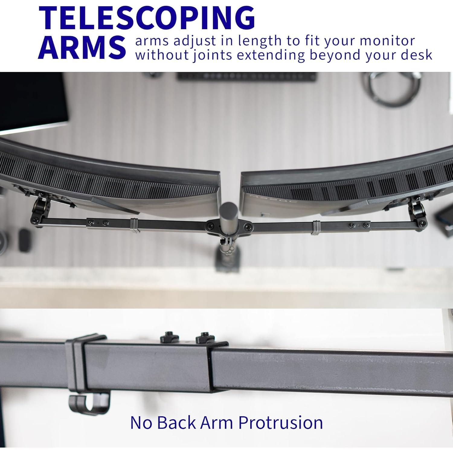 Soporte de Escritorio Doble VIVO para Monitores 27-38"