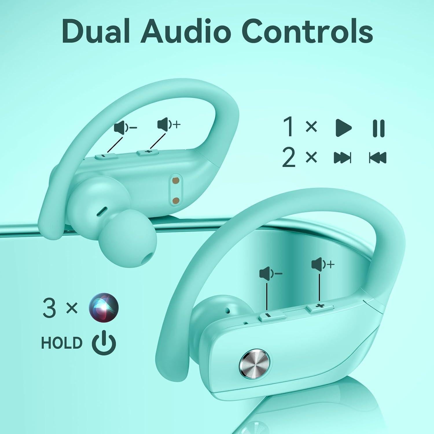 Auriculares Inalámbricos BMANI T16 Bluetooth 5.0 Verde Menta