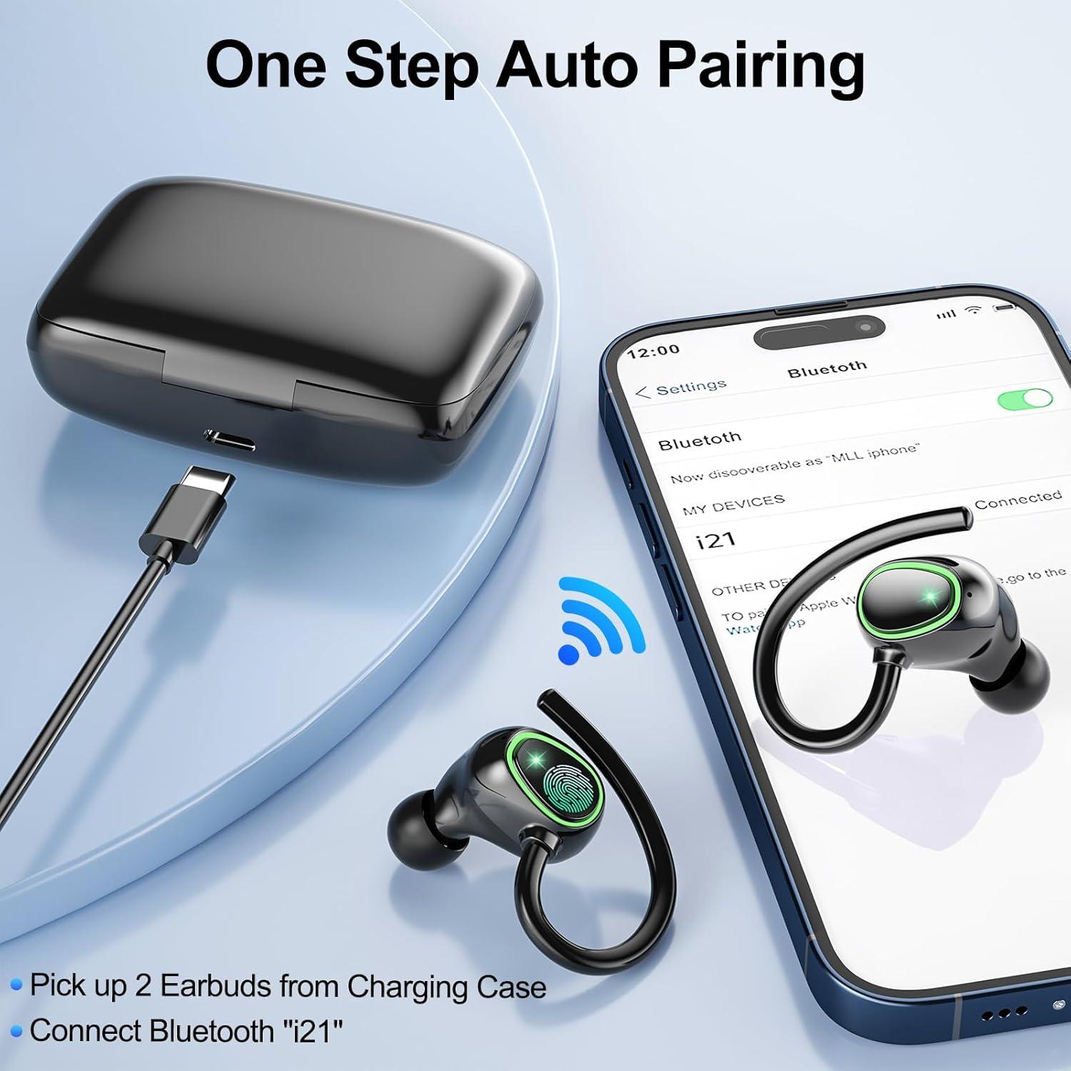 Auriculares Inalámbricos Bluetooth HUJINA i21 IPX6 60hrs