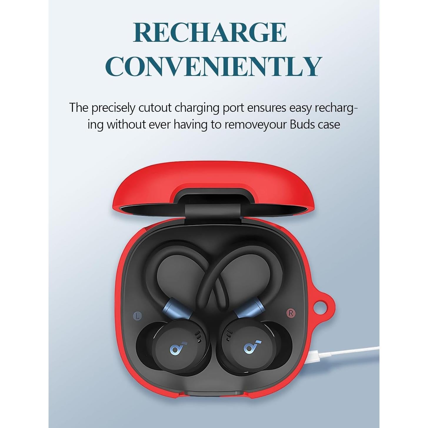 Funda de Silicona Anker Sport X20 Rojo con Mosquetón