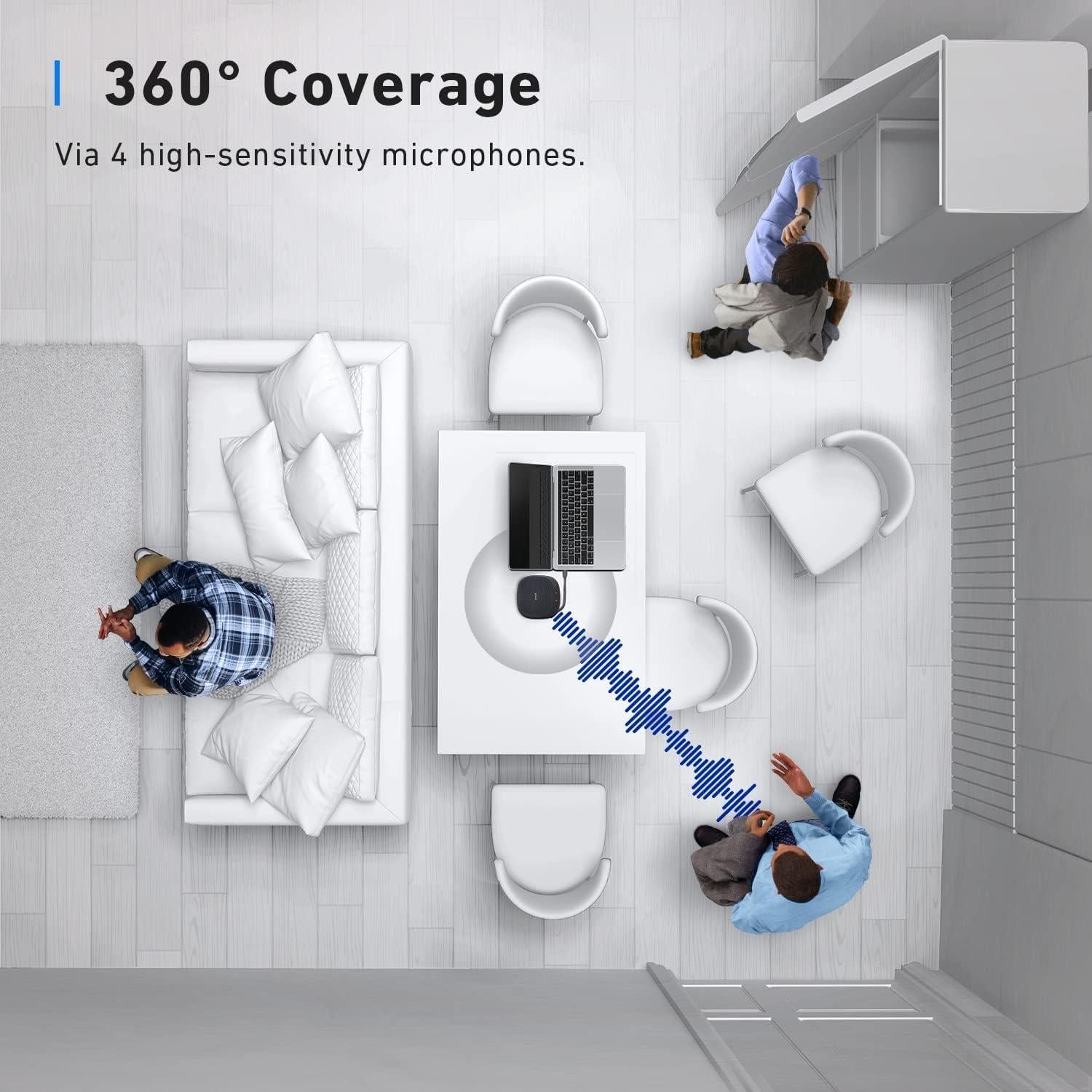 Webcam 4K Anker C310 con Micrófono y Altavoz USB