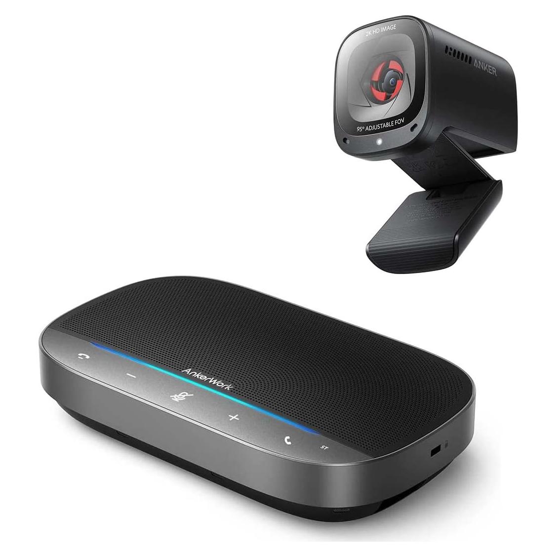 Webcam Anker PowerConf C200 2K + Altavoz SR500 con AI