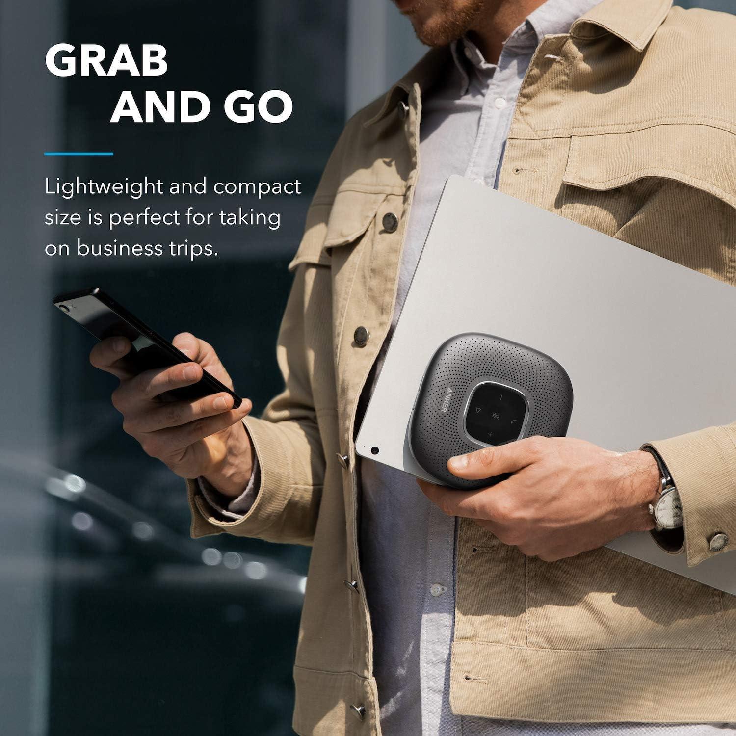 Altavoz Bluetooth Anker PowerConf con 6 Micrófonos, 24h Batería