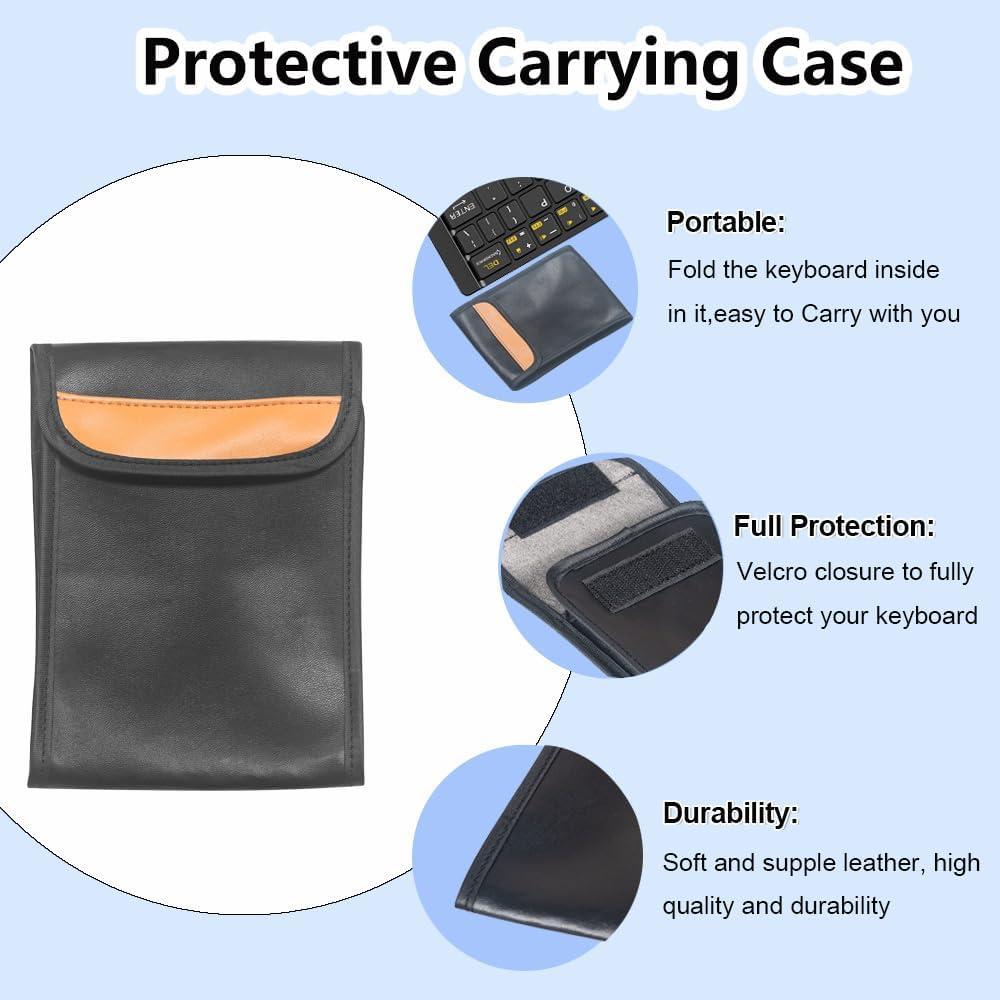 Teclado Plegable PopBloom K212 Inalámbrico Recargable Amarillo