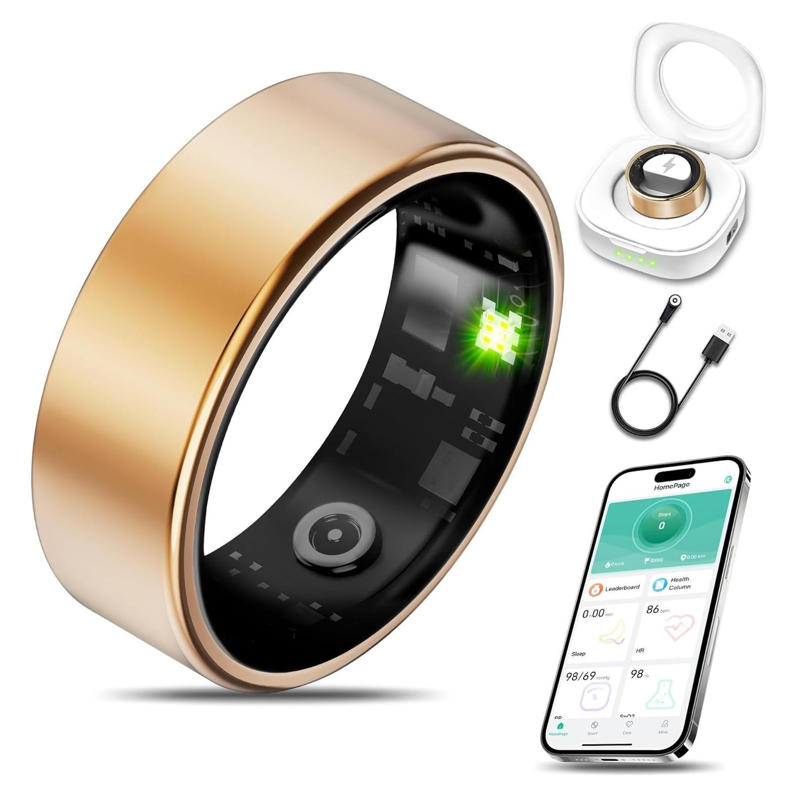 Anillo Inteligente de Salud Milavan Oro 8, Monitoreo Fitness