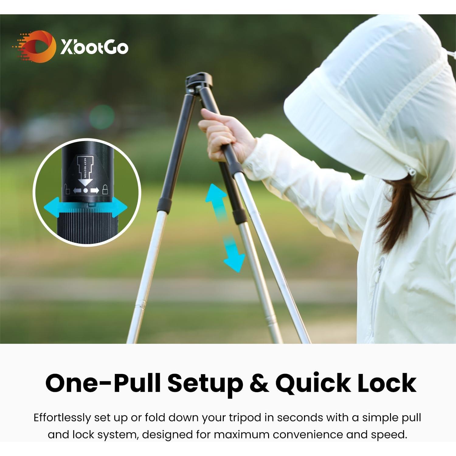 Trípode XbotGo Update T1 1.14m 3kg Aluminio Ligero