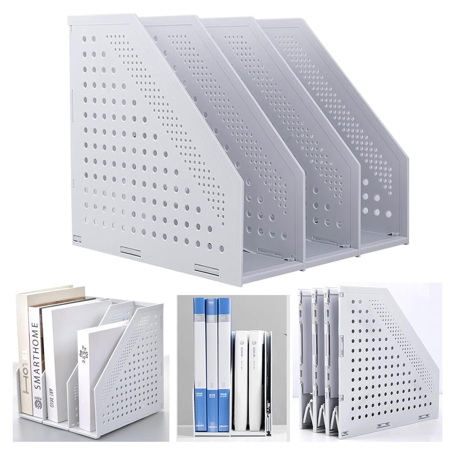 Soporte Plegable para Revistas Marte Vanci 3 Compartimentos