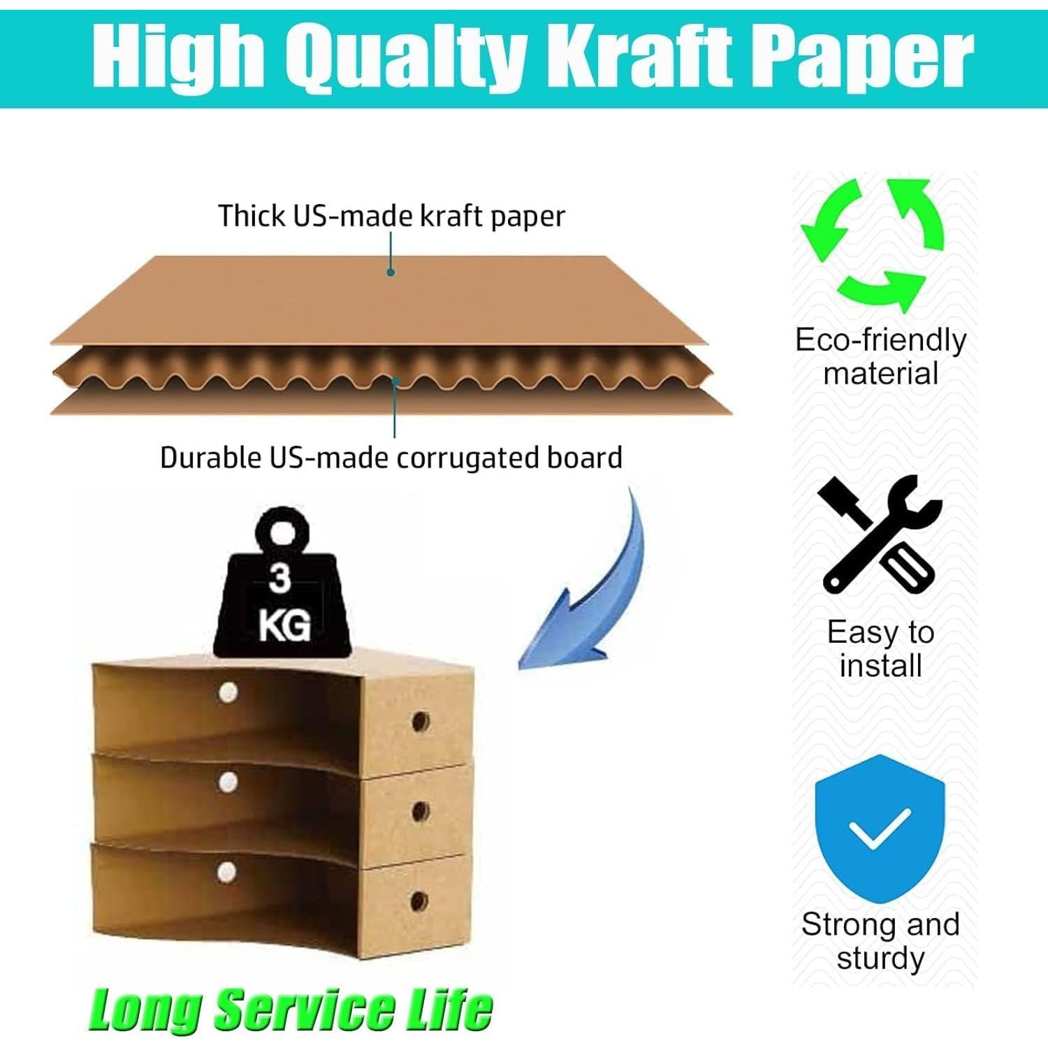 Soportes de Revistas ZaoFem Set de 6 Multicolor 22,86 cm