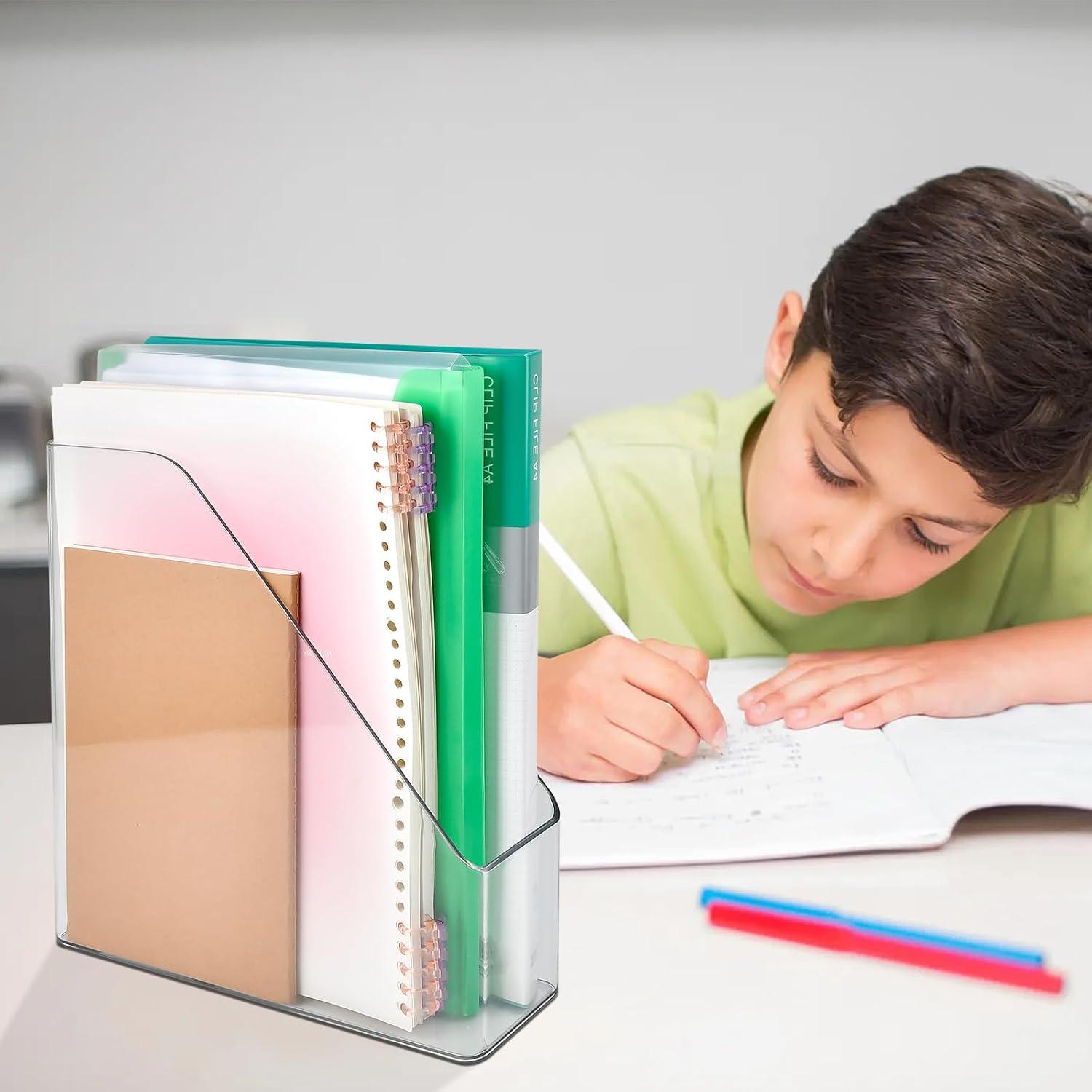 Paquete de 2 Soportes de Revistas Acrílico Akamino 26.9x24.9cm