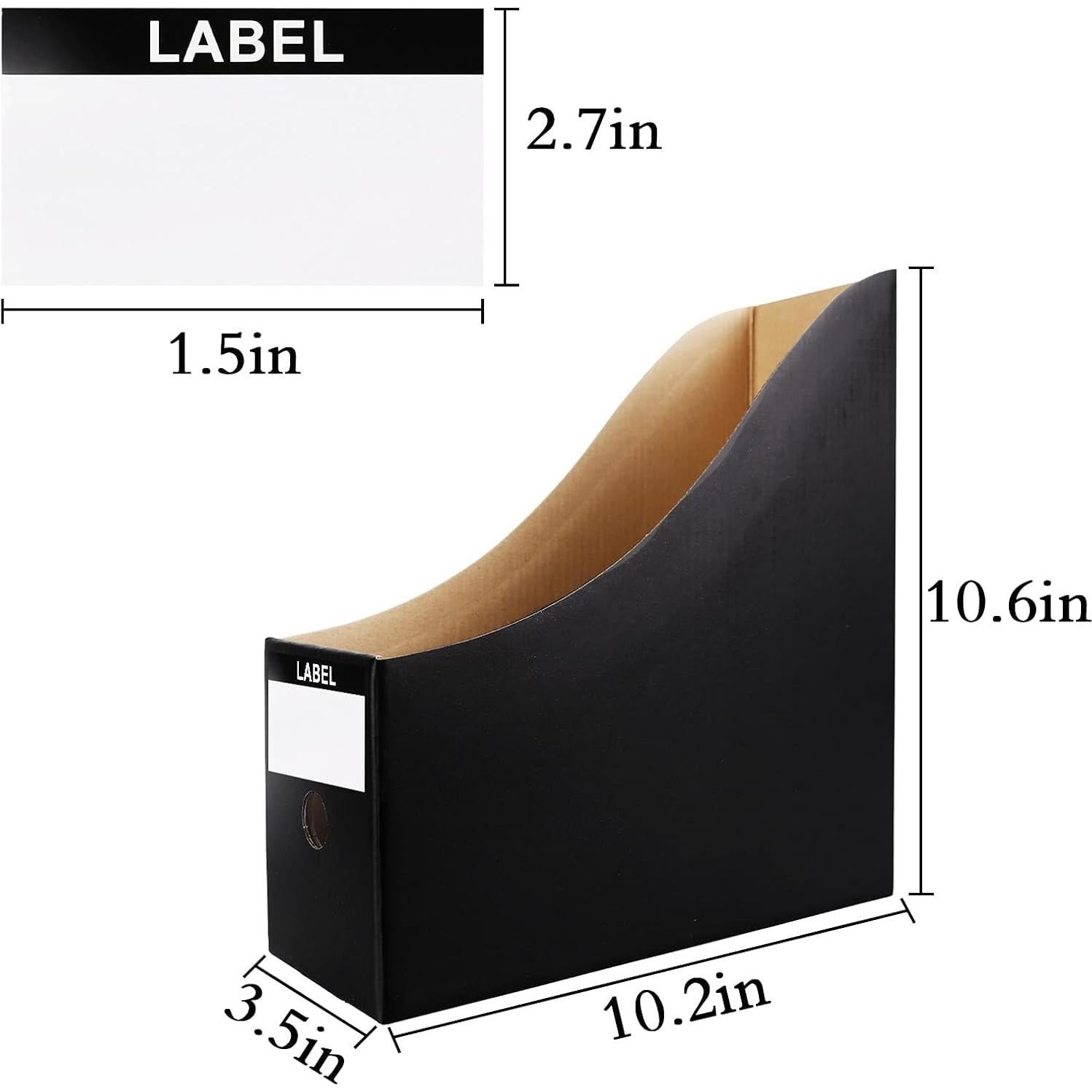 Soporte de Revistas Limitliho Negro 2 Paquete 26.92 cm