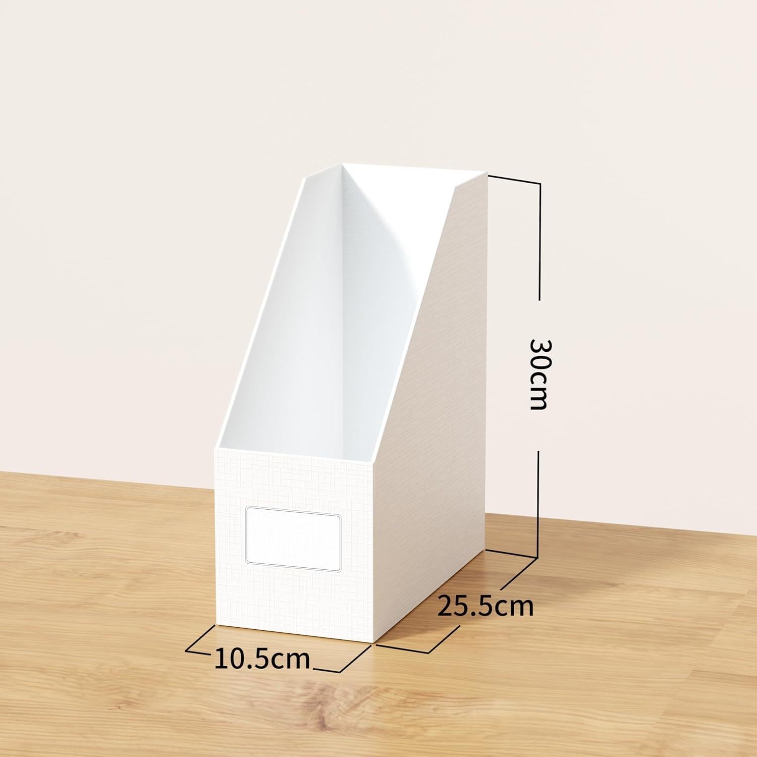 Soporte de Revistas JiaWei Blanco 3 Paquetes Cartón Resistente