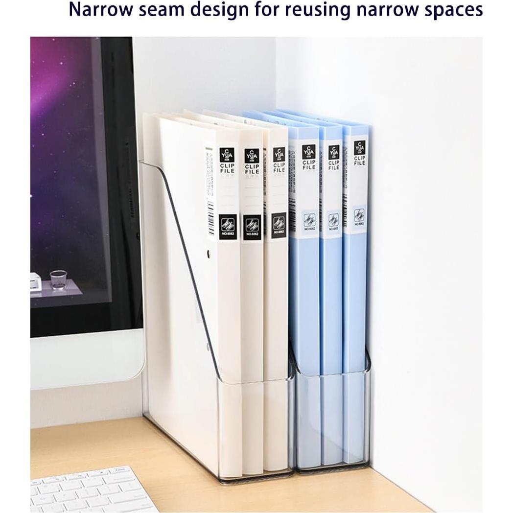 Soporte de Revistas Acrílico ESHINEDE 2 PCS Transparente 26.9x24.9x8.1 cm