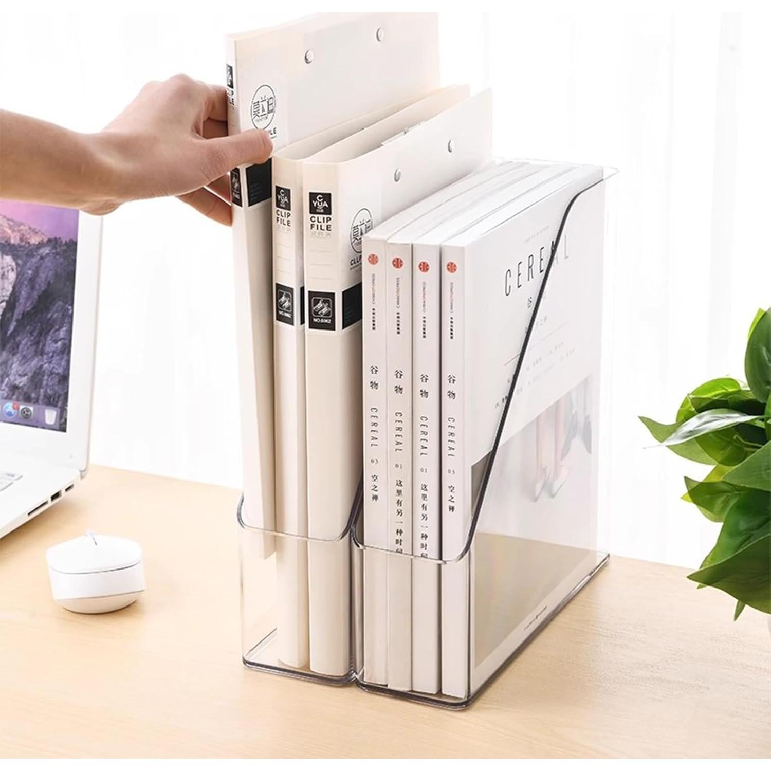 Paquete de 4 Soportes Verticales para Archivos WOOPSOO 22.5x8.5cm