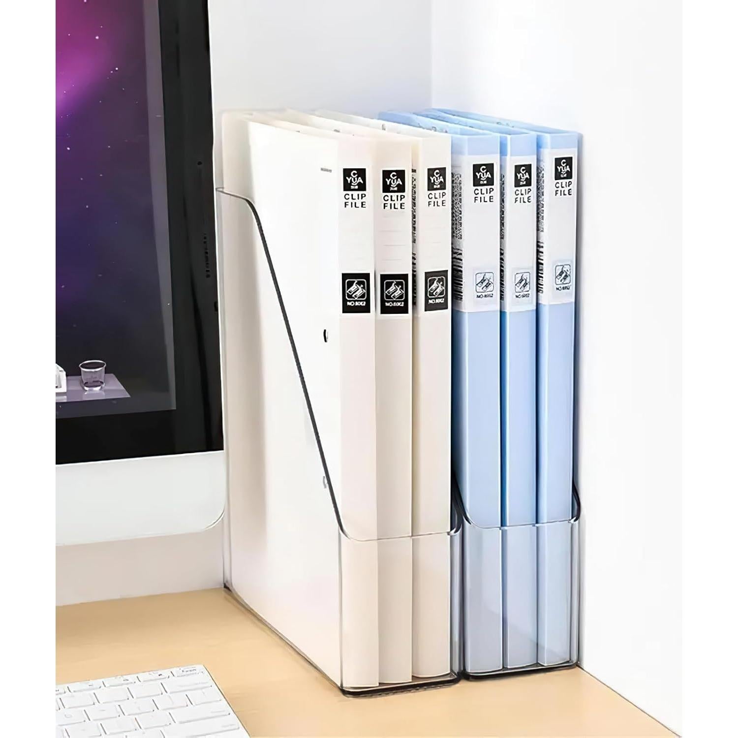 Paquete de 4 Soportes Verticales para Archivos WOOPSOO 22.5x8.5cm