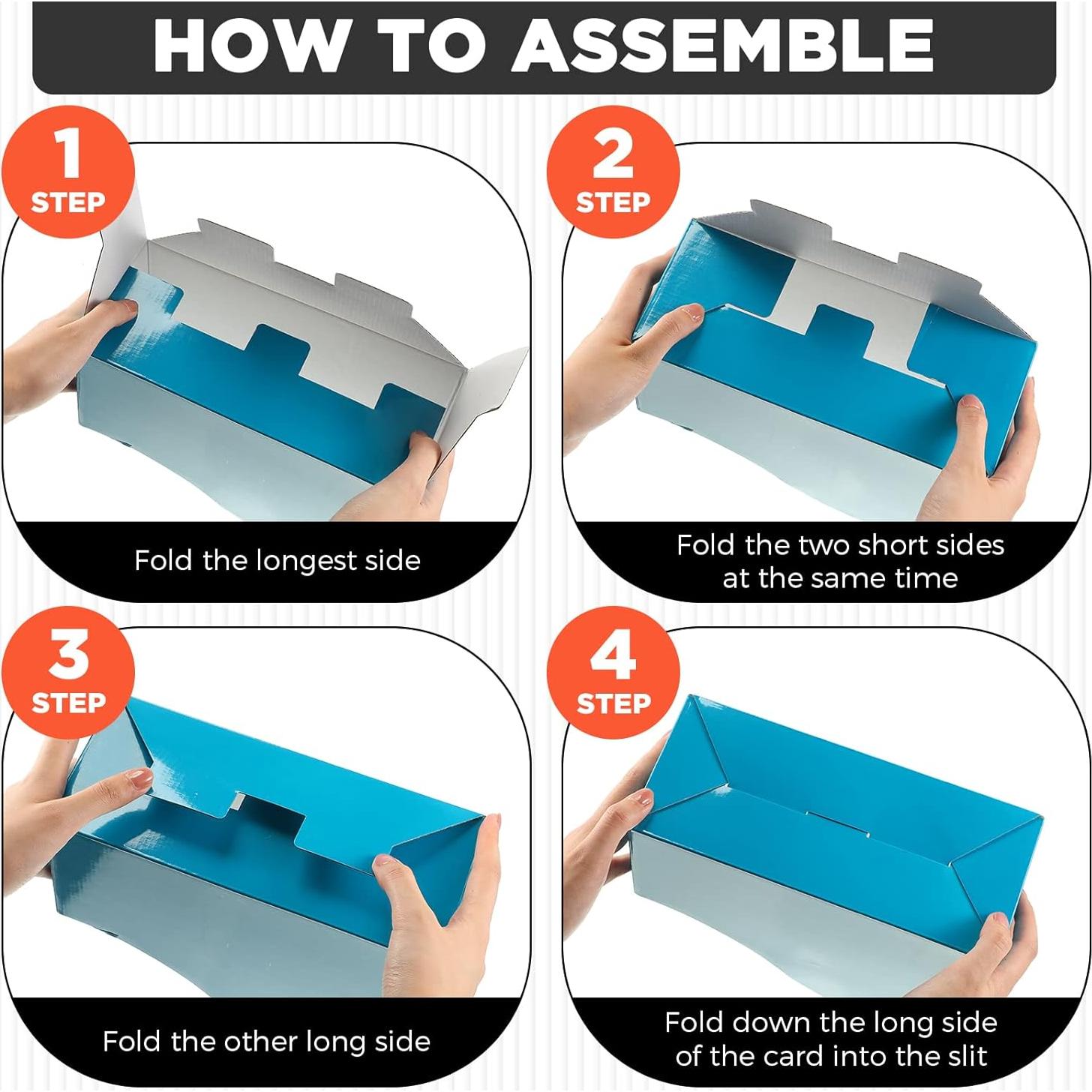 Jutom Soportes para Revistas 32 Pcs Cartón Plegables 25x24x10 cm