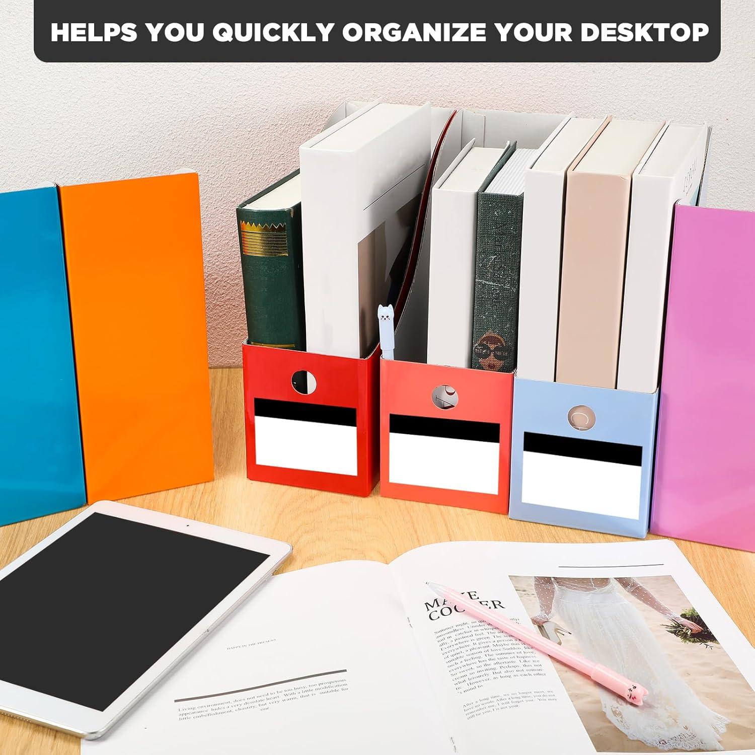 Jutom Soportes para Revistas 32 Pcs Cartón Plegables 25x24x10 cm