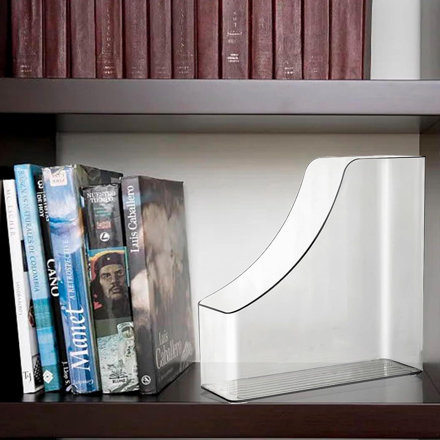 Organizador de Archivos Vertical WOOPSOO 2 Piezas Plástico Transparente