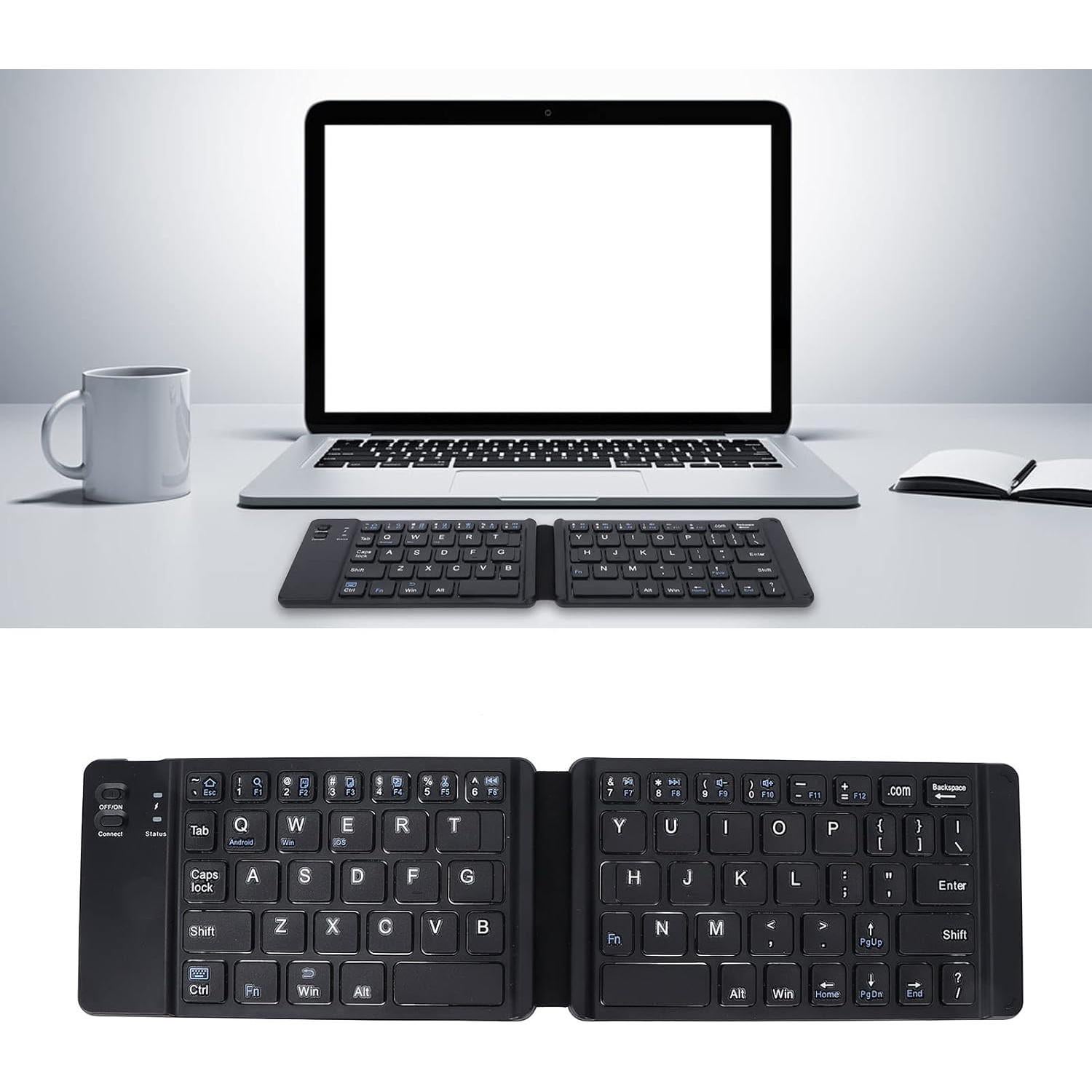 Teclado Plegable Bluetooth Hilitand 120mAh Compacto