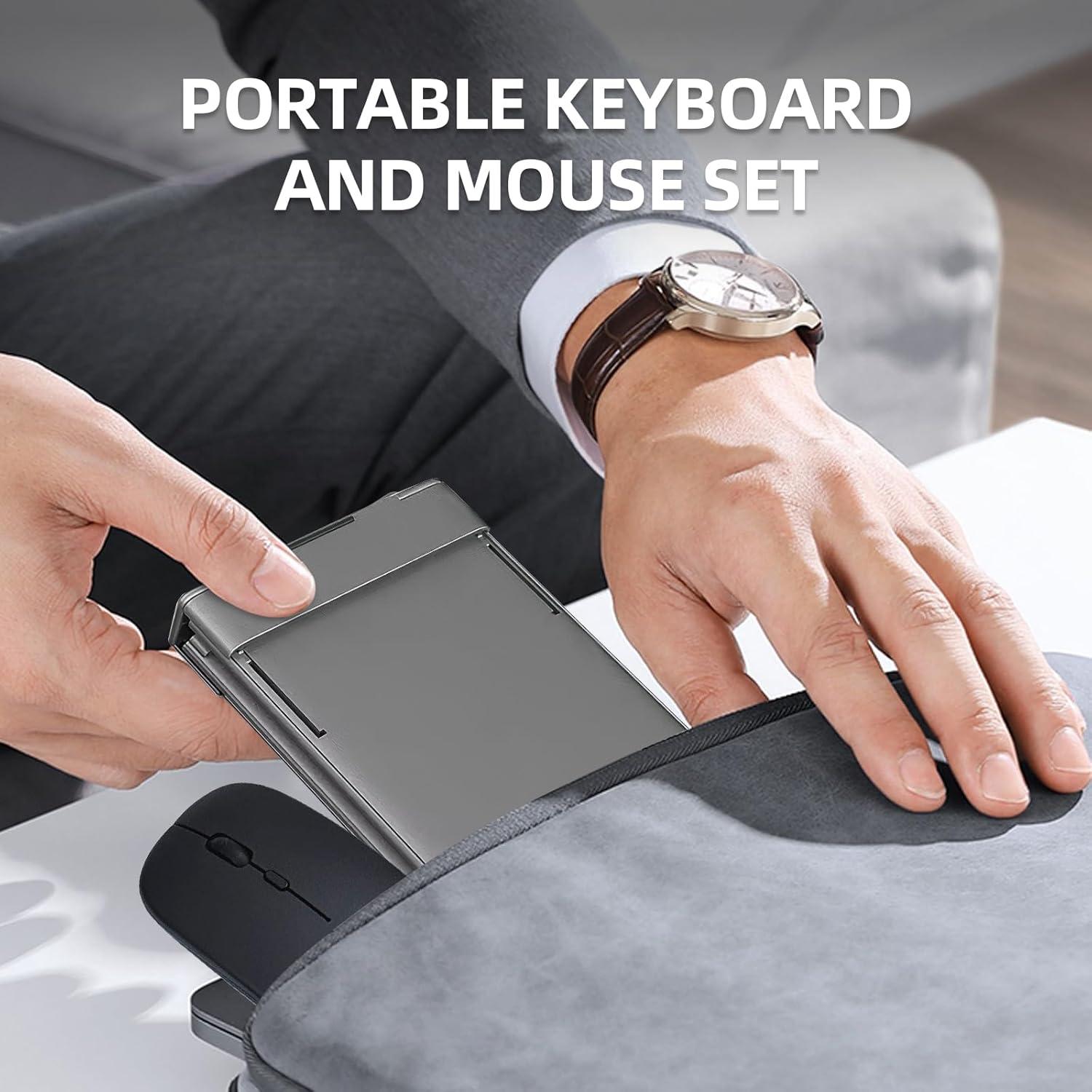 Teclado Bluetooth Plegable Miieadoo con Ratón Inalámbrico