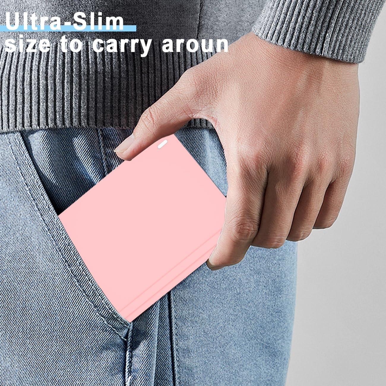 Teclado Inalámbrico Plegable COOFUN KB005 Rosa Bluetooth