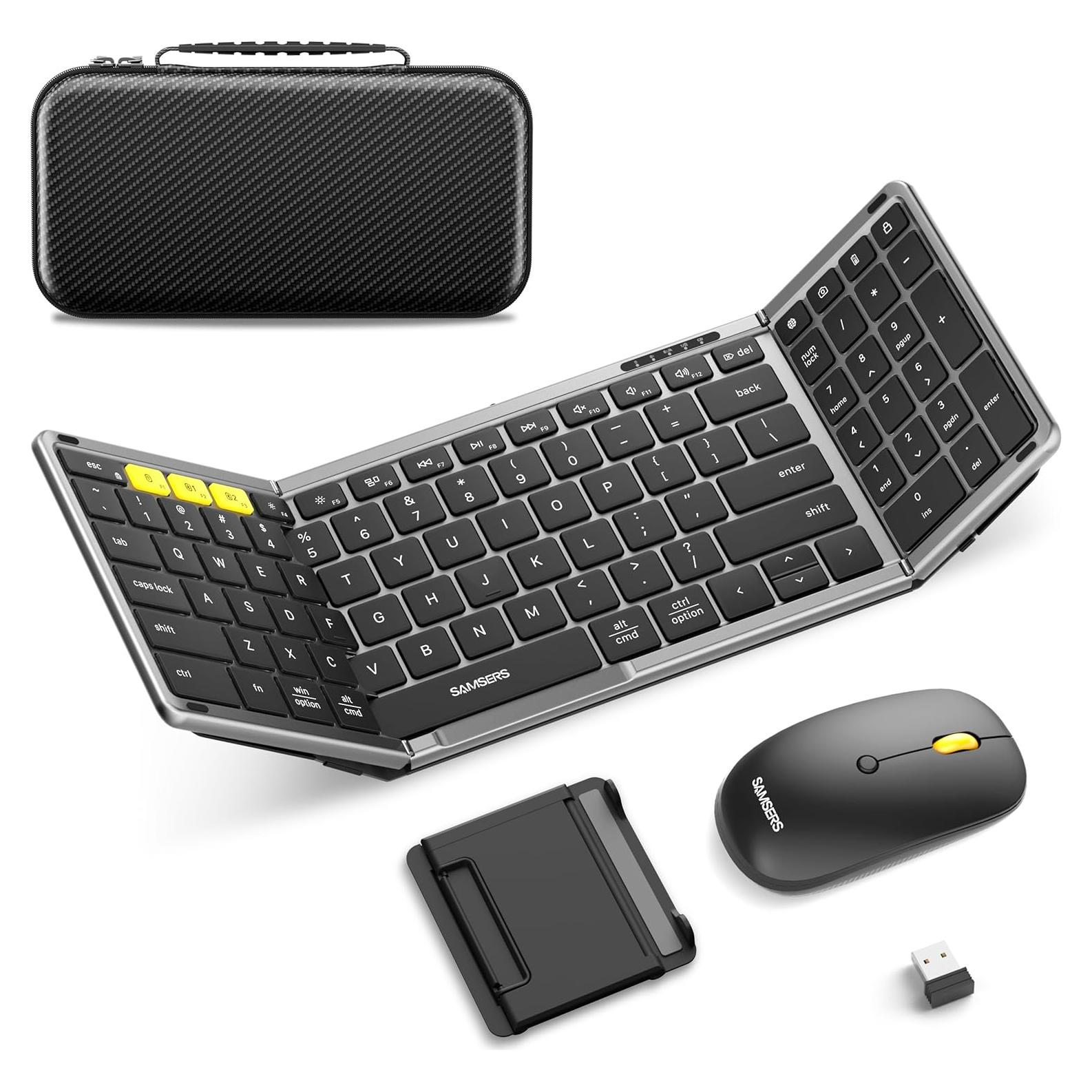 Combo Teclado y Ratón Plegables Samsers Bluetooth 5.0