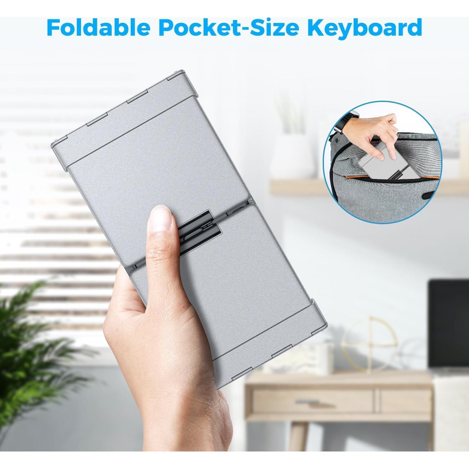 Teclado Plegable Bluetooth iClever BK09 con Numérico