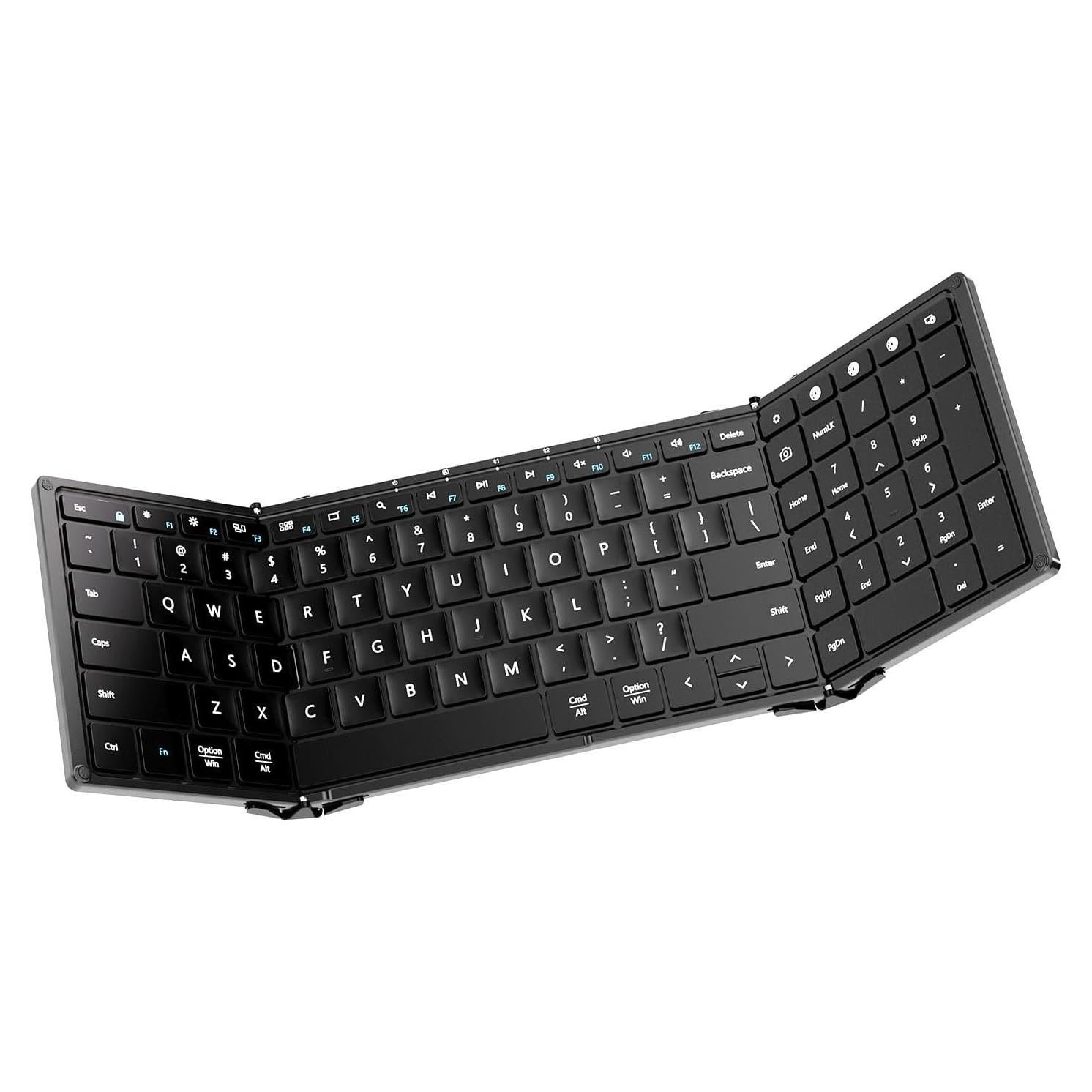 Teclado Bluetooth Plegable AIWISDOM Tamaño Completo Negro