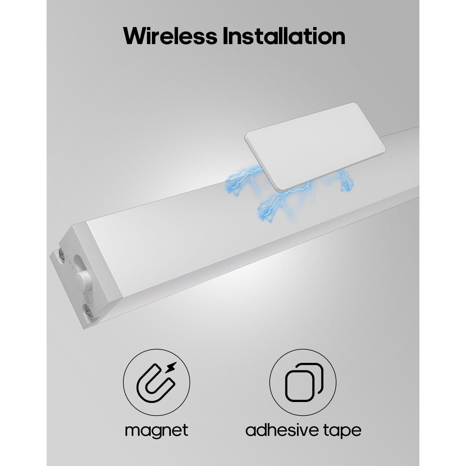 Paquete de 6 luces LED Goodea 17,78 cm recargables con sensor
