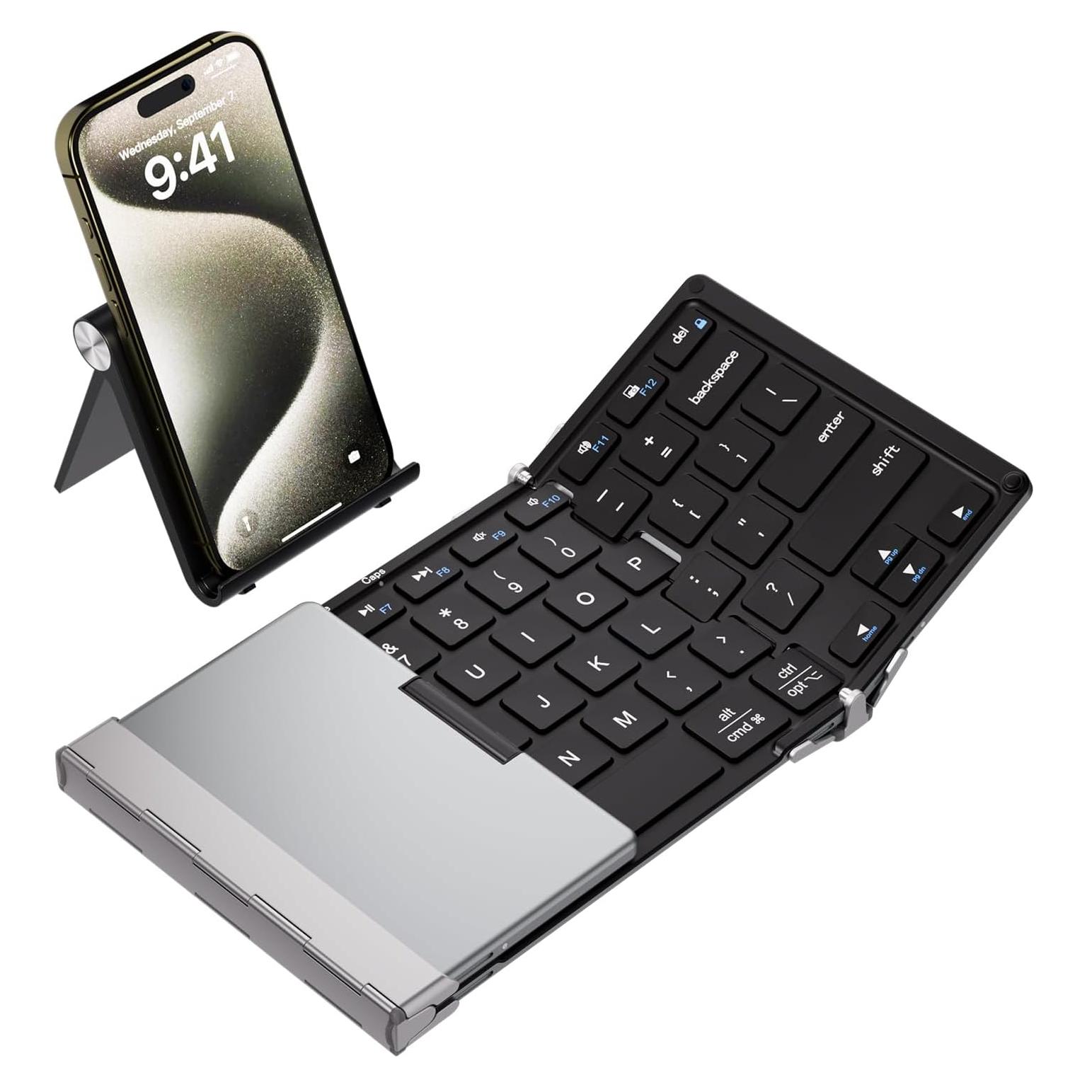 Teclado Bluetooth Plegable iClever BK05S Recargable USB-C