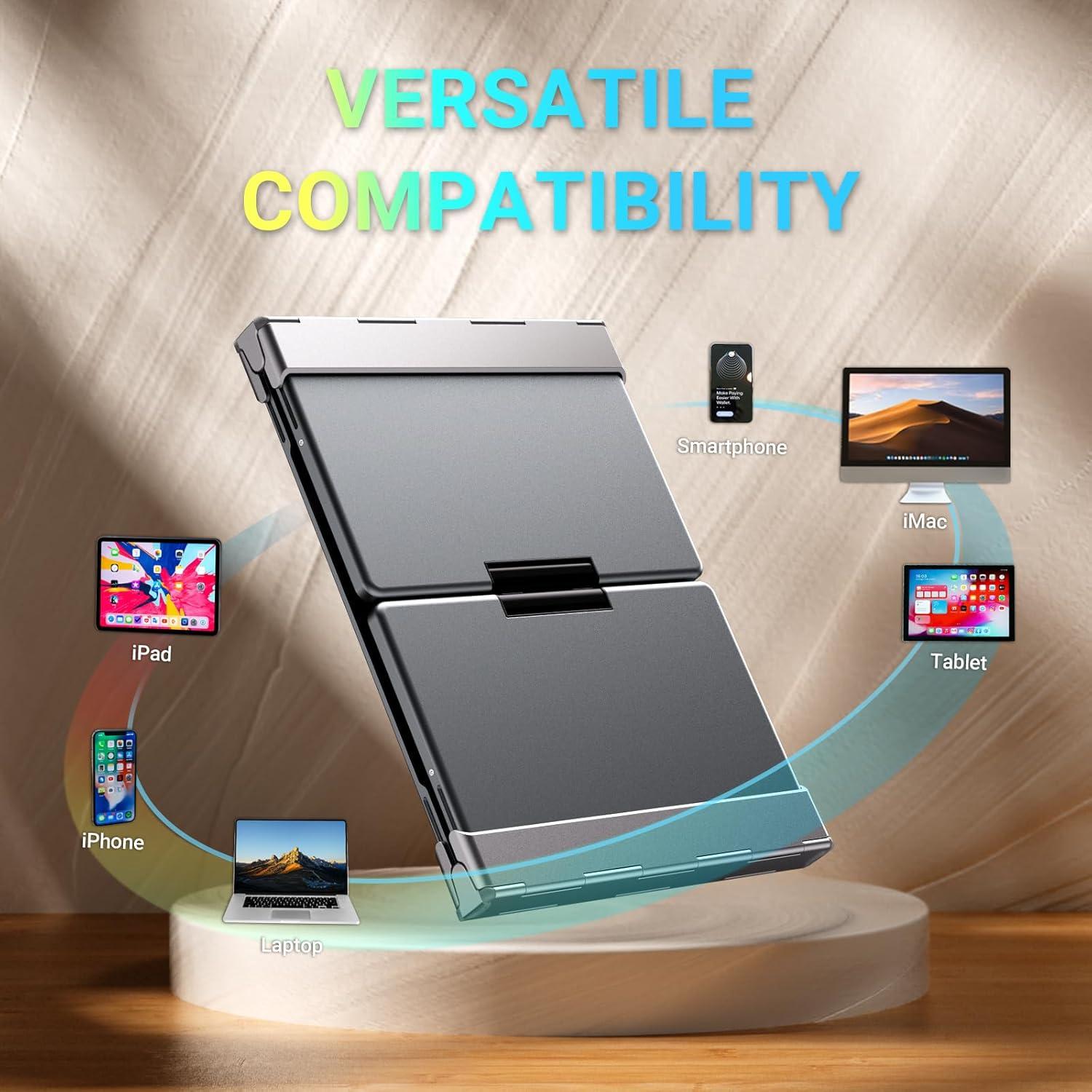 Teclado Bluetooth Plegable iClever BK05S Recargable USB-C