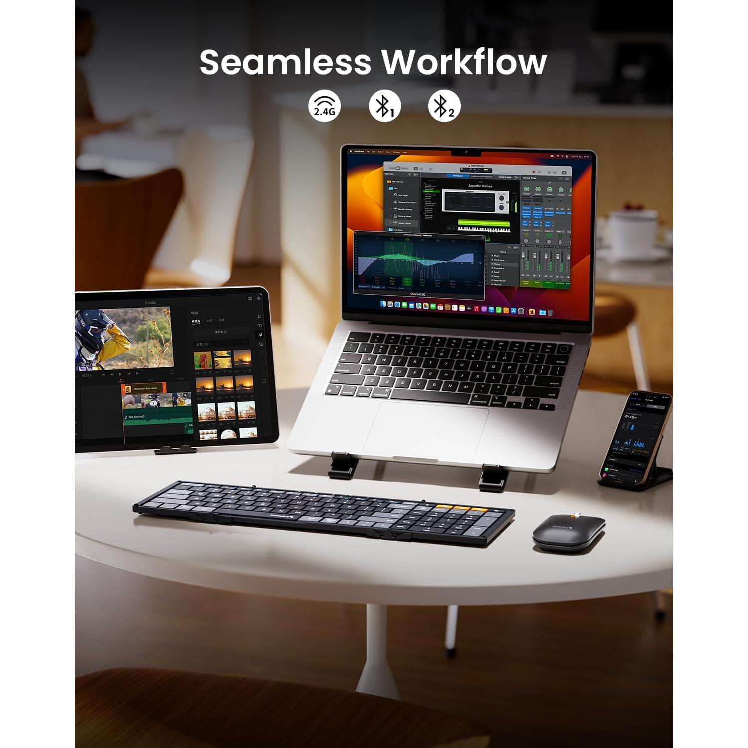 Combo Teclado y Ratón Plegable ProtoArc XKM01 Bluetooth