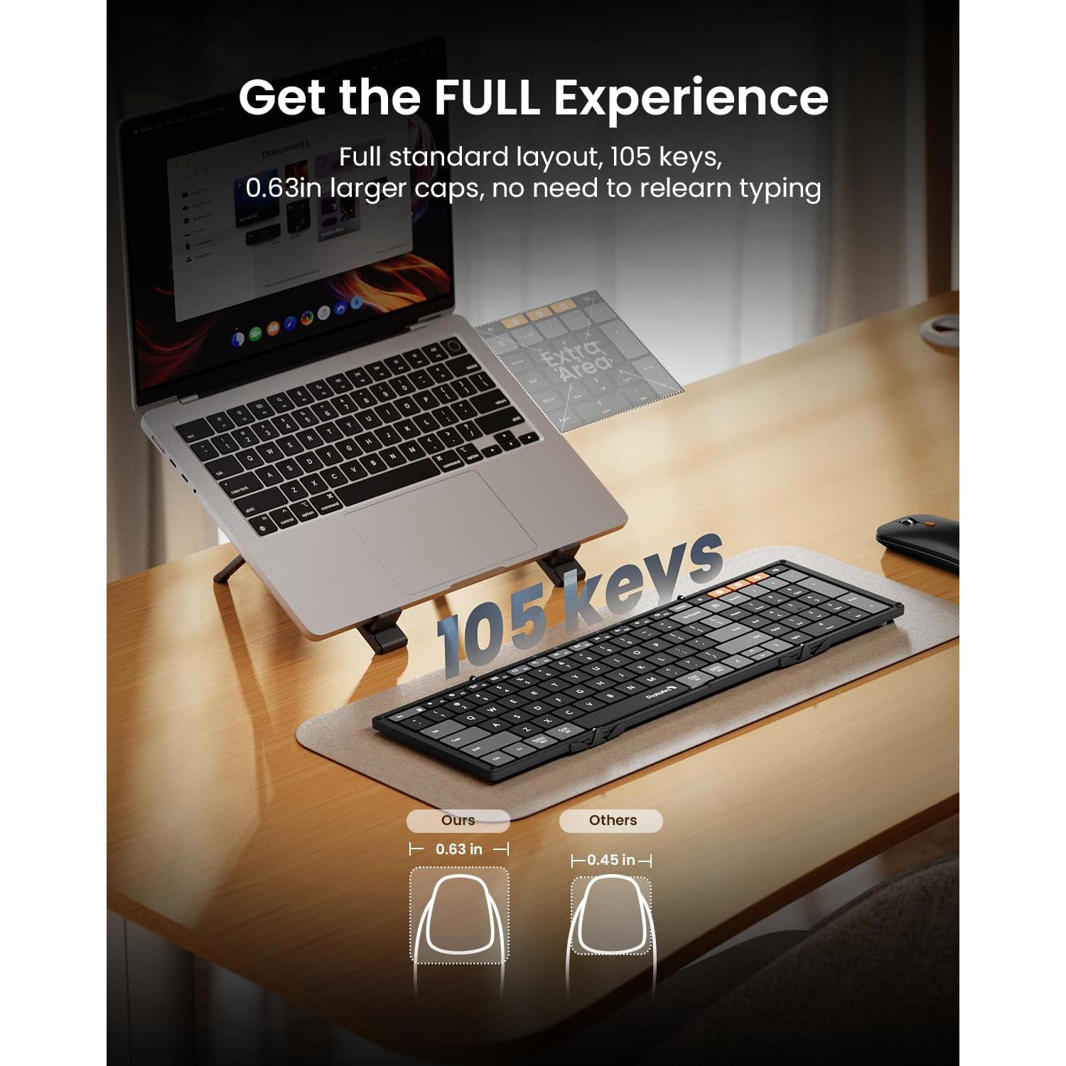 Combo Teclado y Ratón Plegable ProtoArc XKM01 Bluetooth