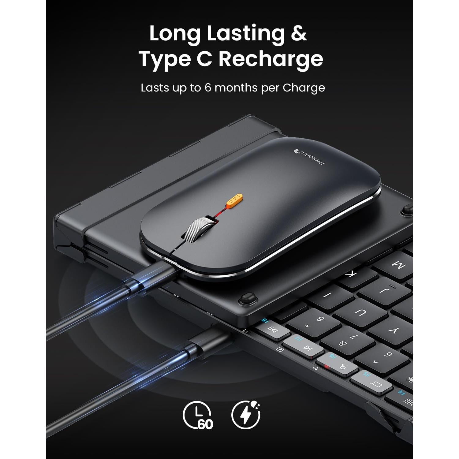 Combo Teclado y Ratón Plegable ProtoArc XKM01 Bluetooth